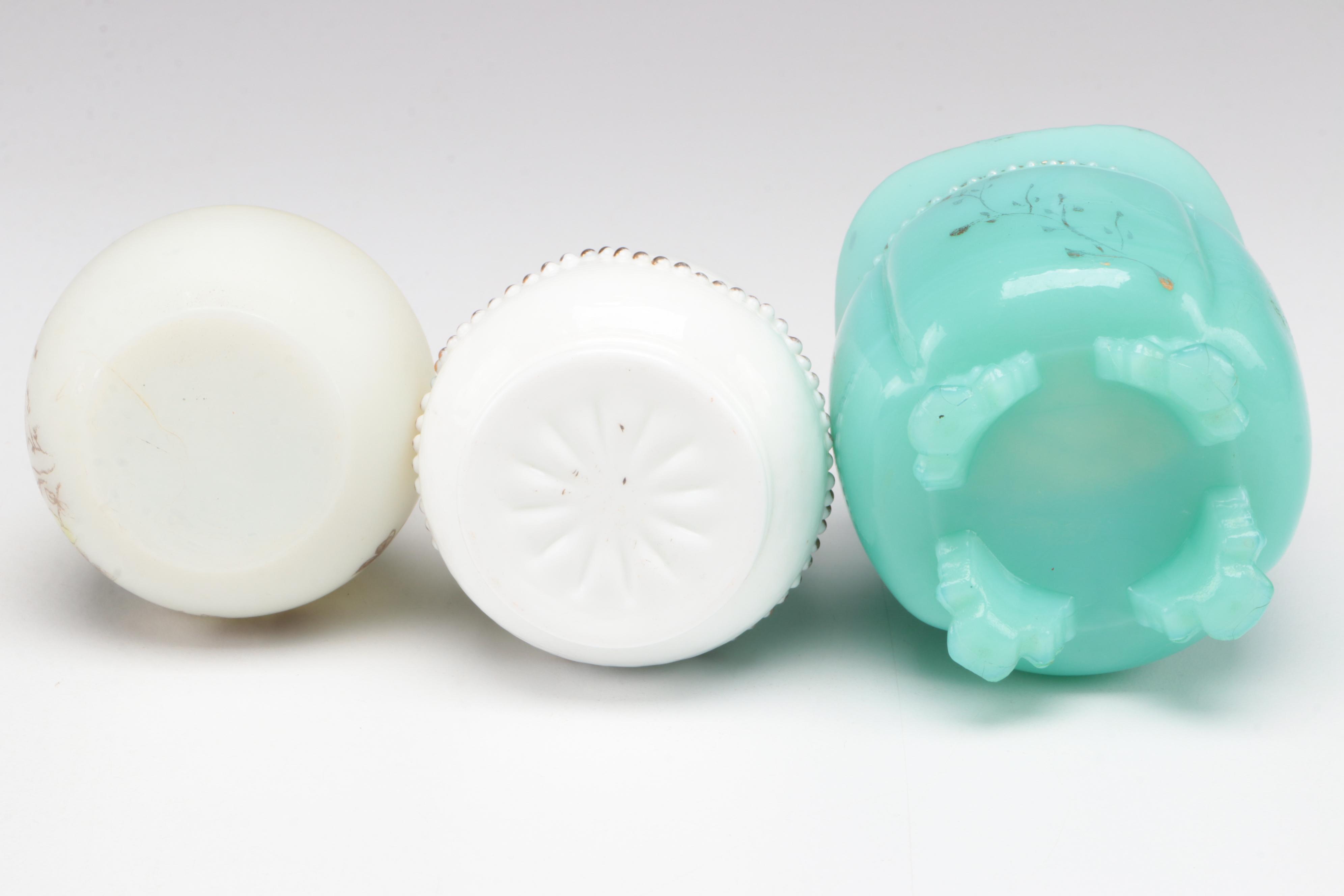 Heisey "Beaded Swag" and Other Glass Toothpick Holders