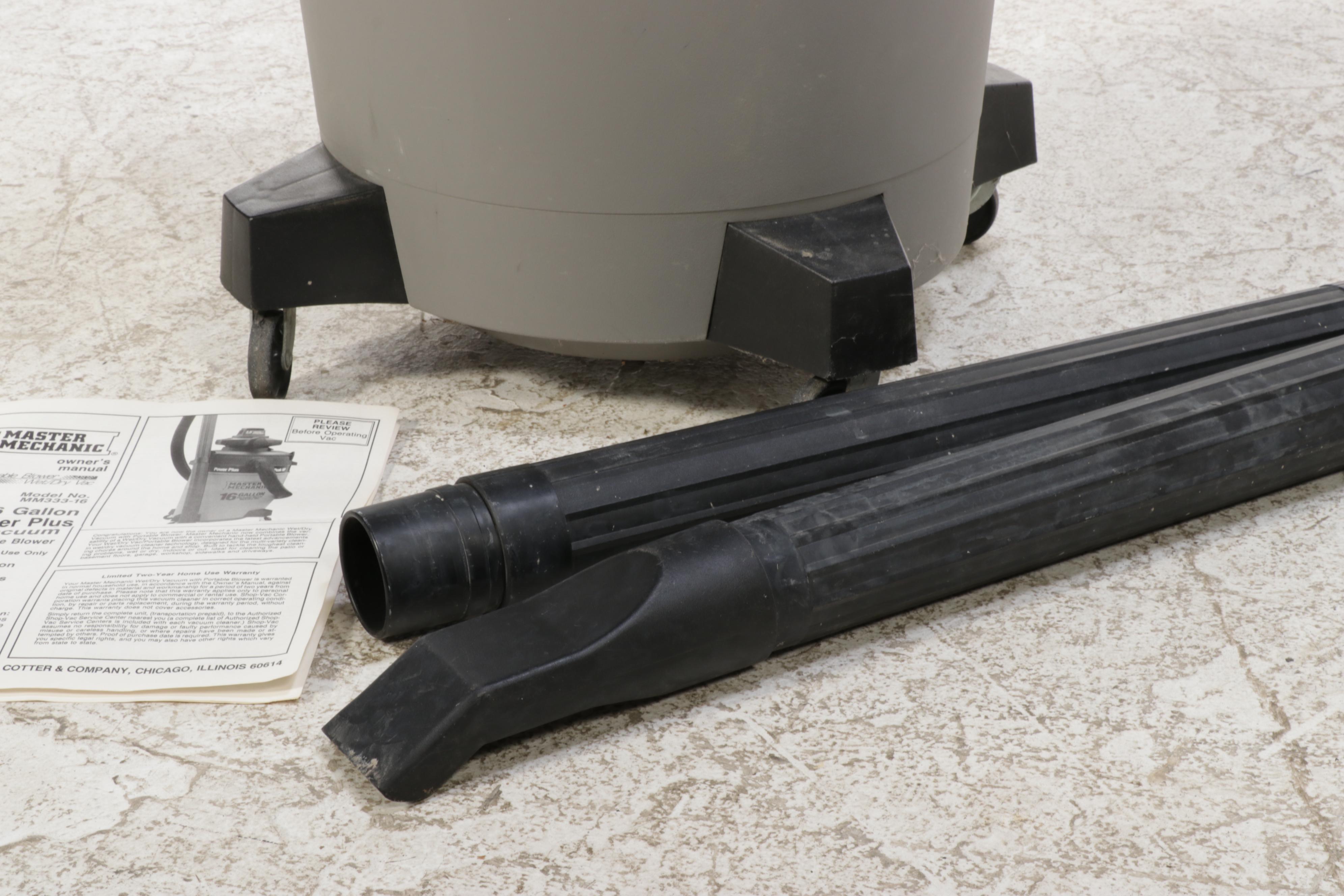 Master Mechanic 16-Gallon Portable Wet/Dry Vacuum