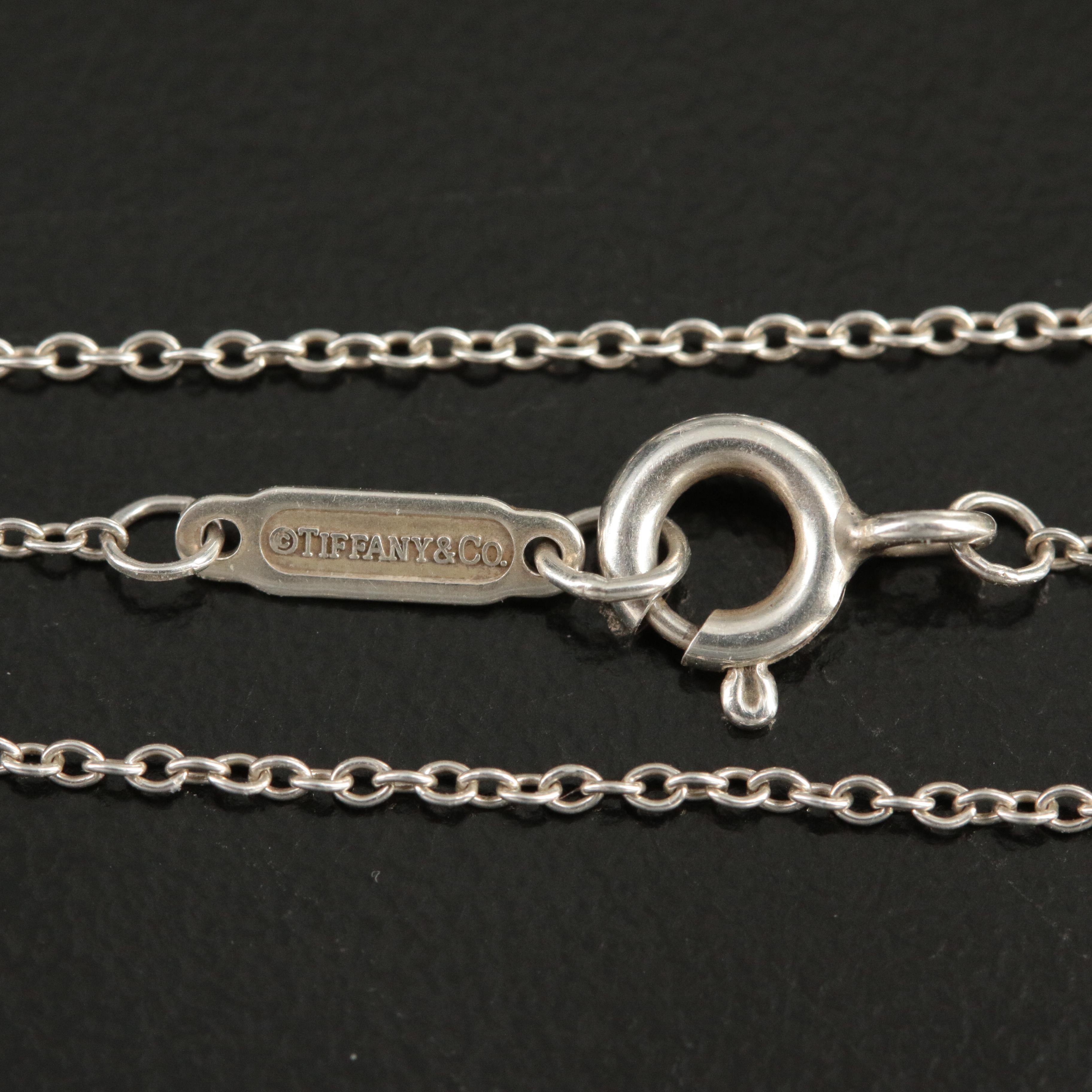 Tiffany & Co. "Return to Tiffany Blue®" Sterling Double Heart Tag Necklace