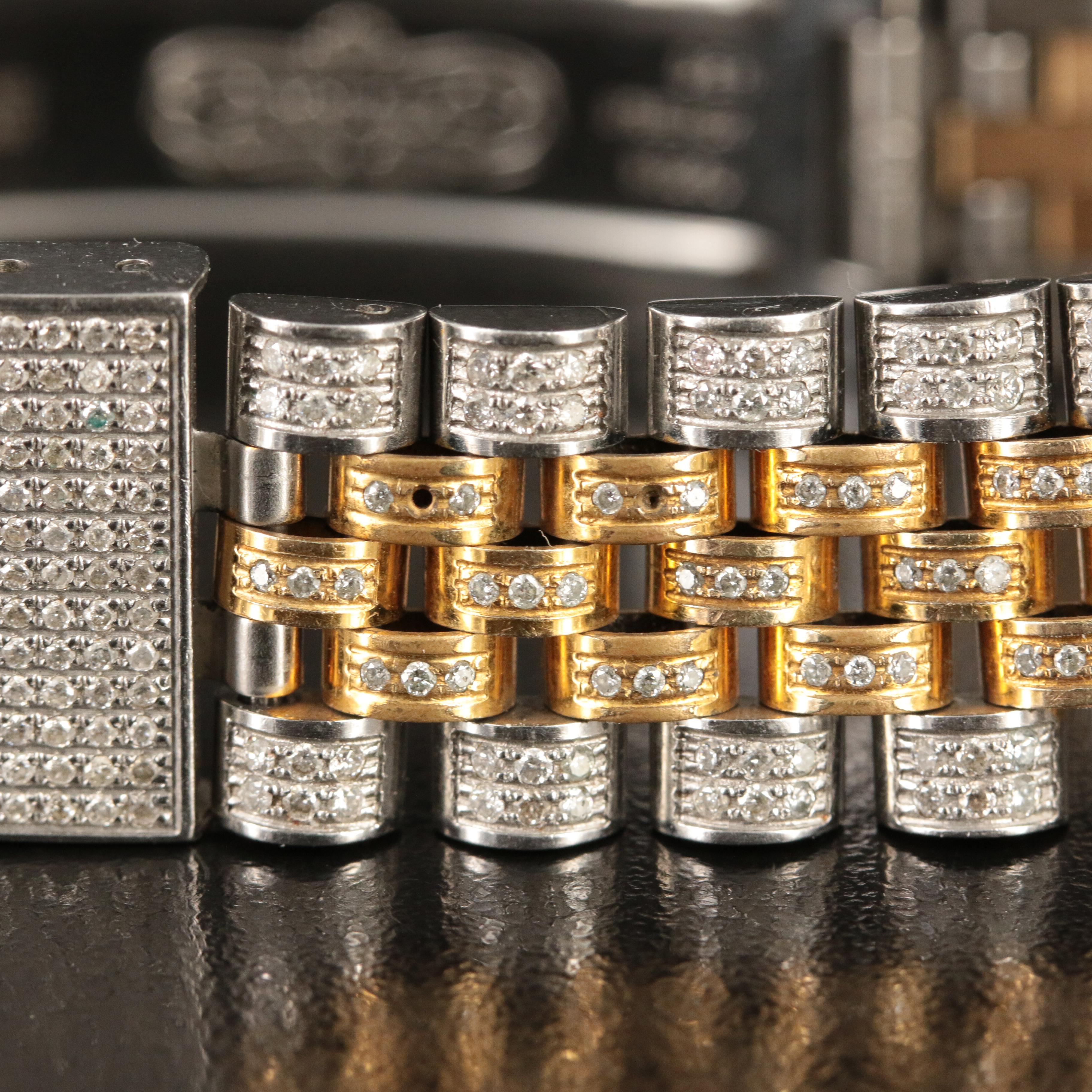 1982 Rolex Custom 9.31 CTW Diamond Datejust Automatic Watch