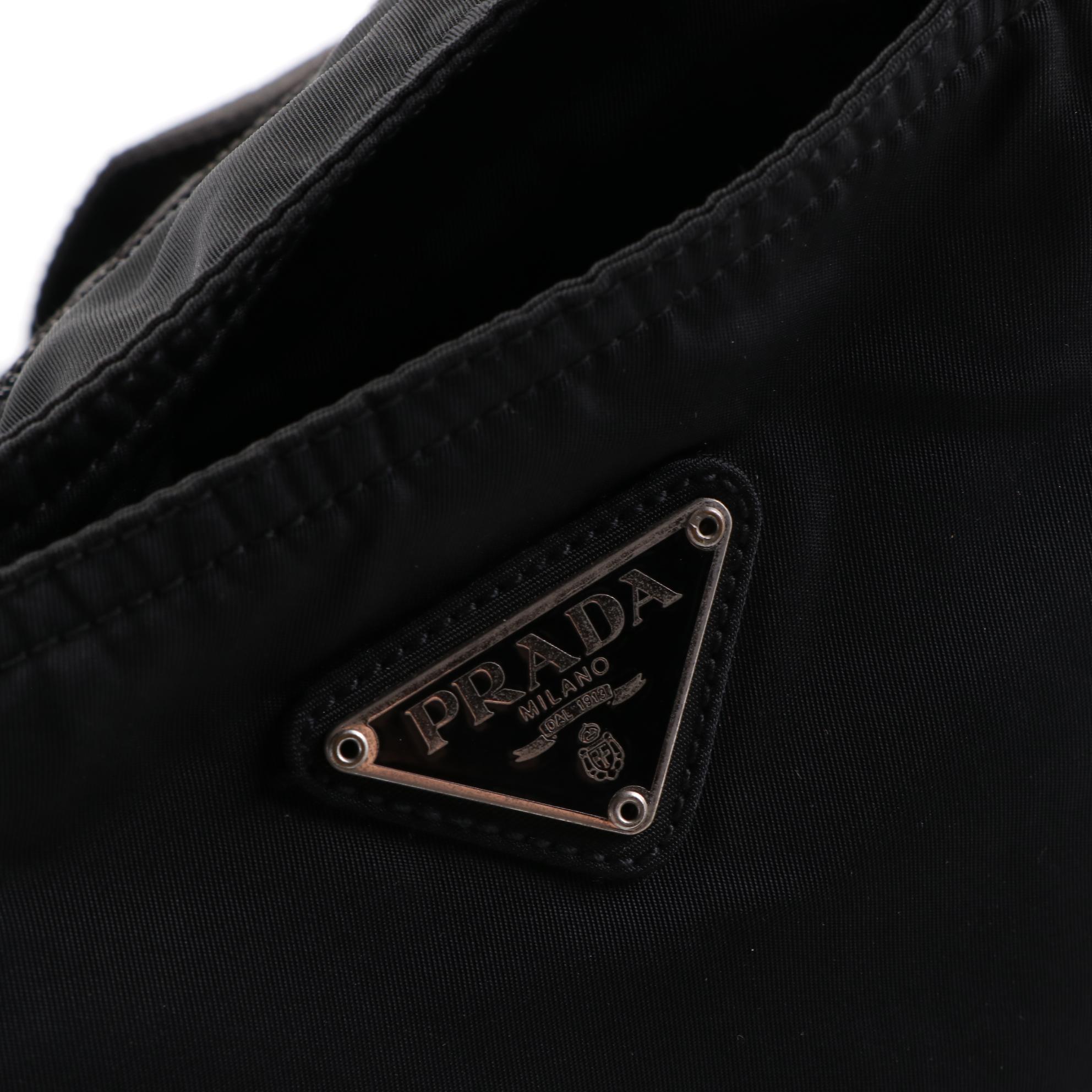 Prada Tessuto Zip Tote Bag in Black Nylon