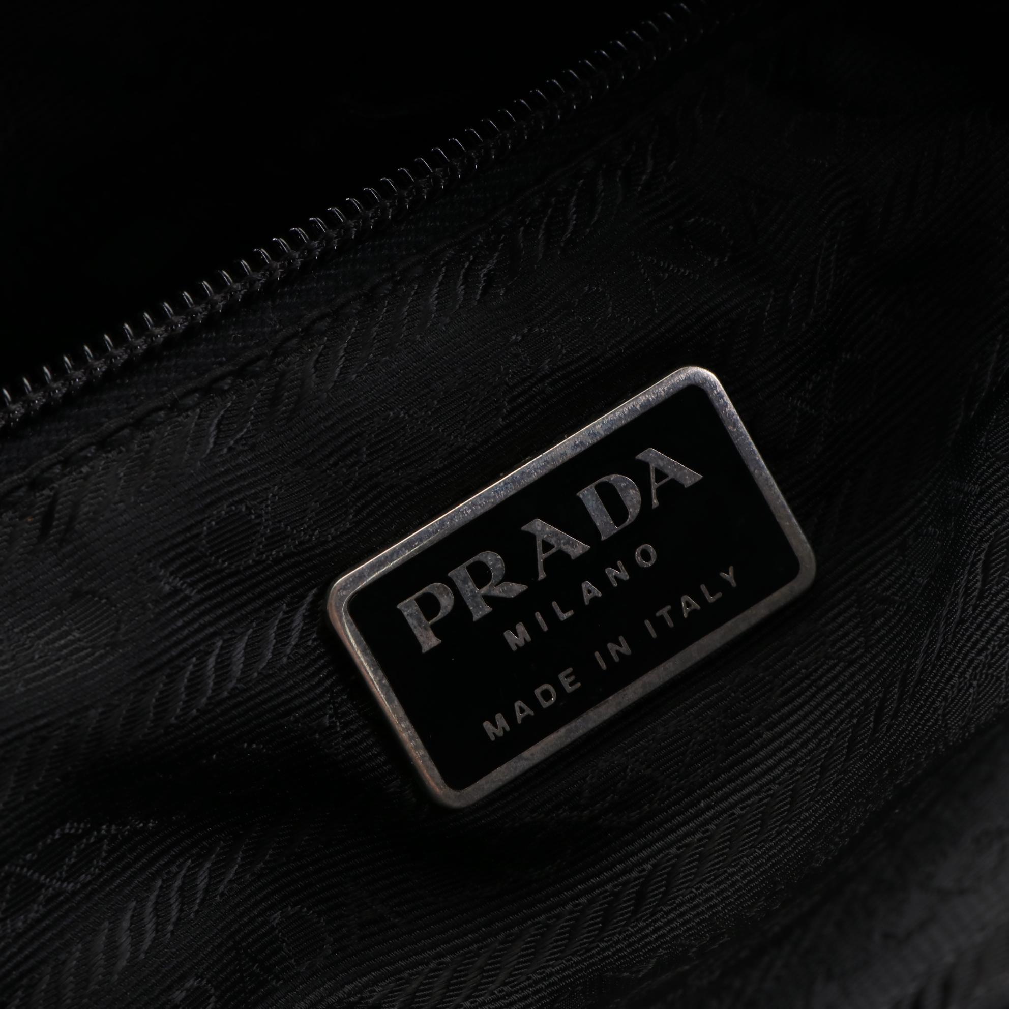 Prada Tessuto Zip Tote Bag in Black Nylon