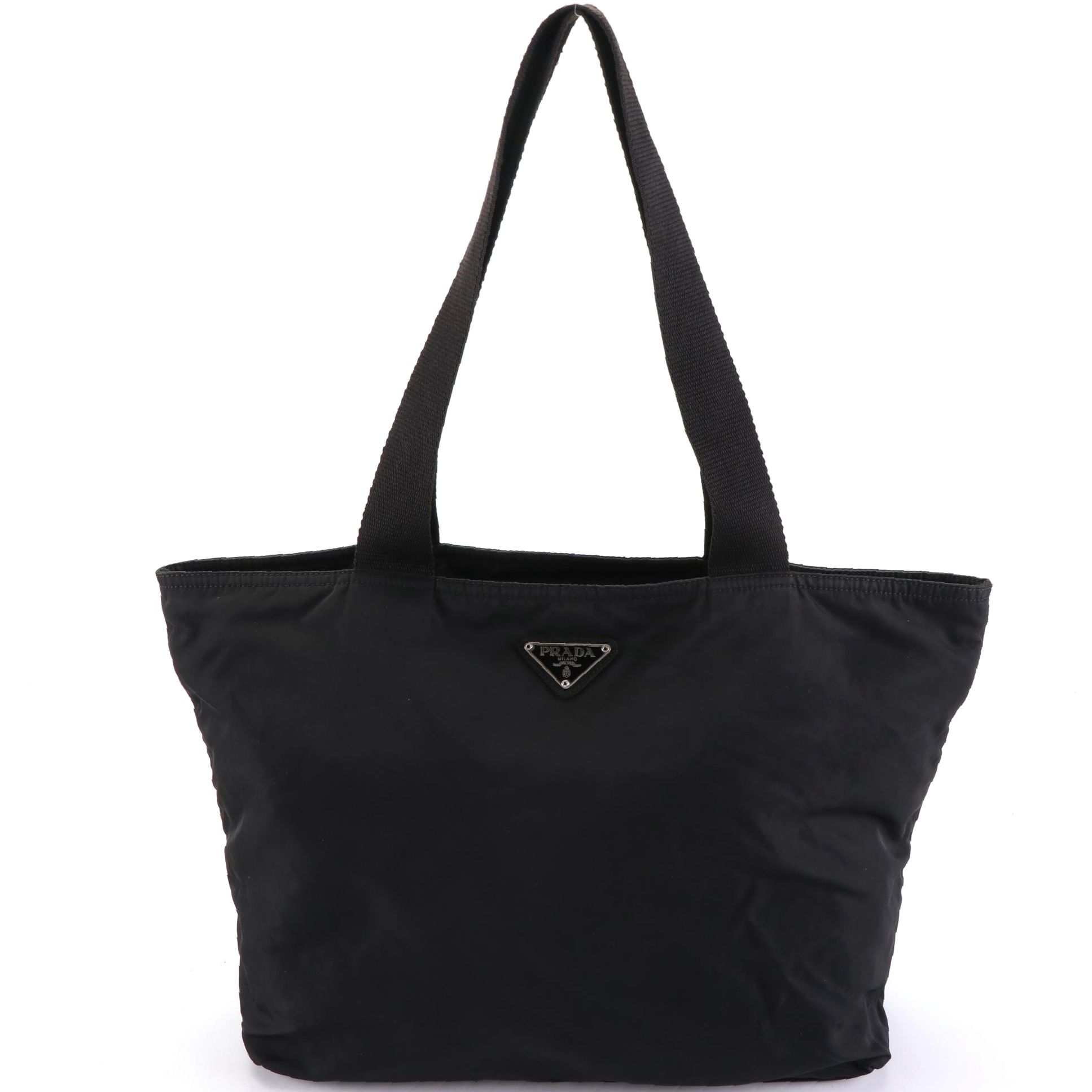 Prada Tessuto Zip Tote Bag in Black Nylon