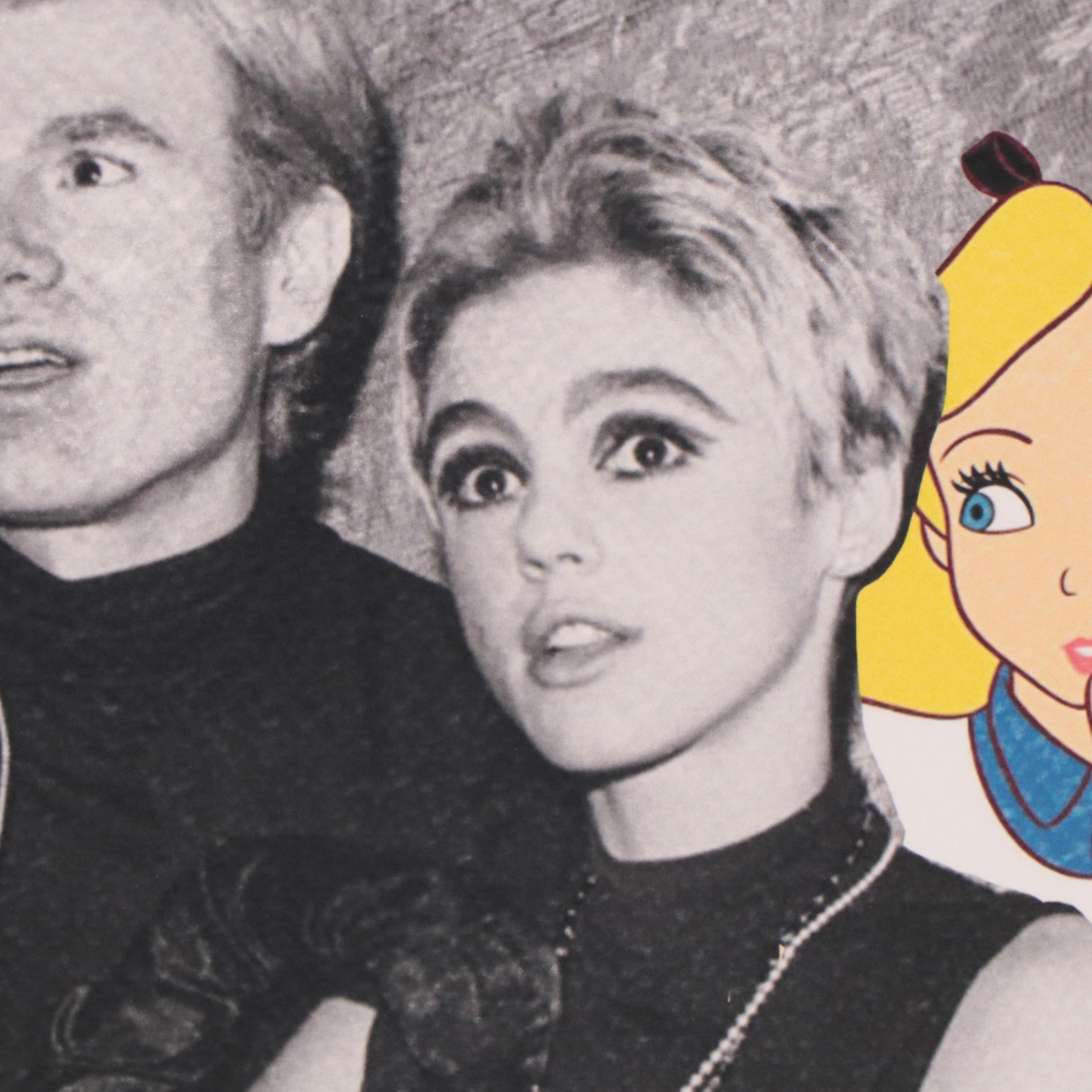 Missing Piece Pop Art Offset Lithograph of Andy Warhol and Edie Sedgwick, 2018