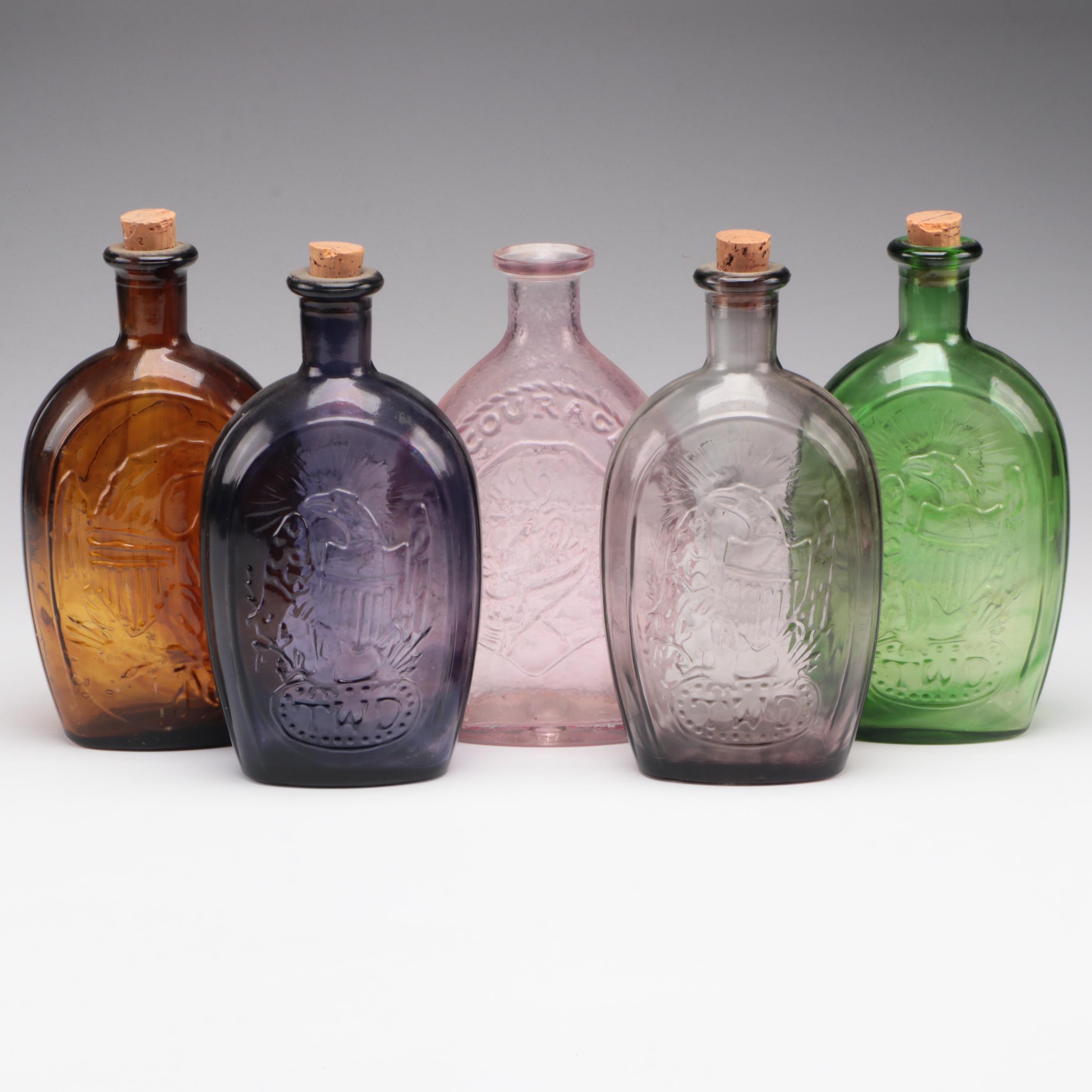 Lestoil and Other Patriotic Glass Bottles, Mid-20th Century