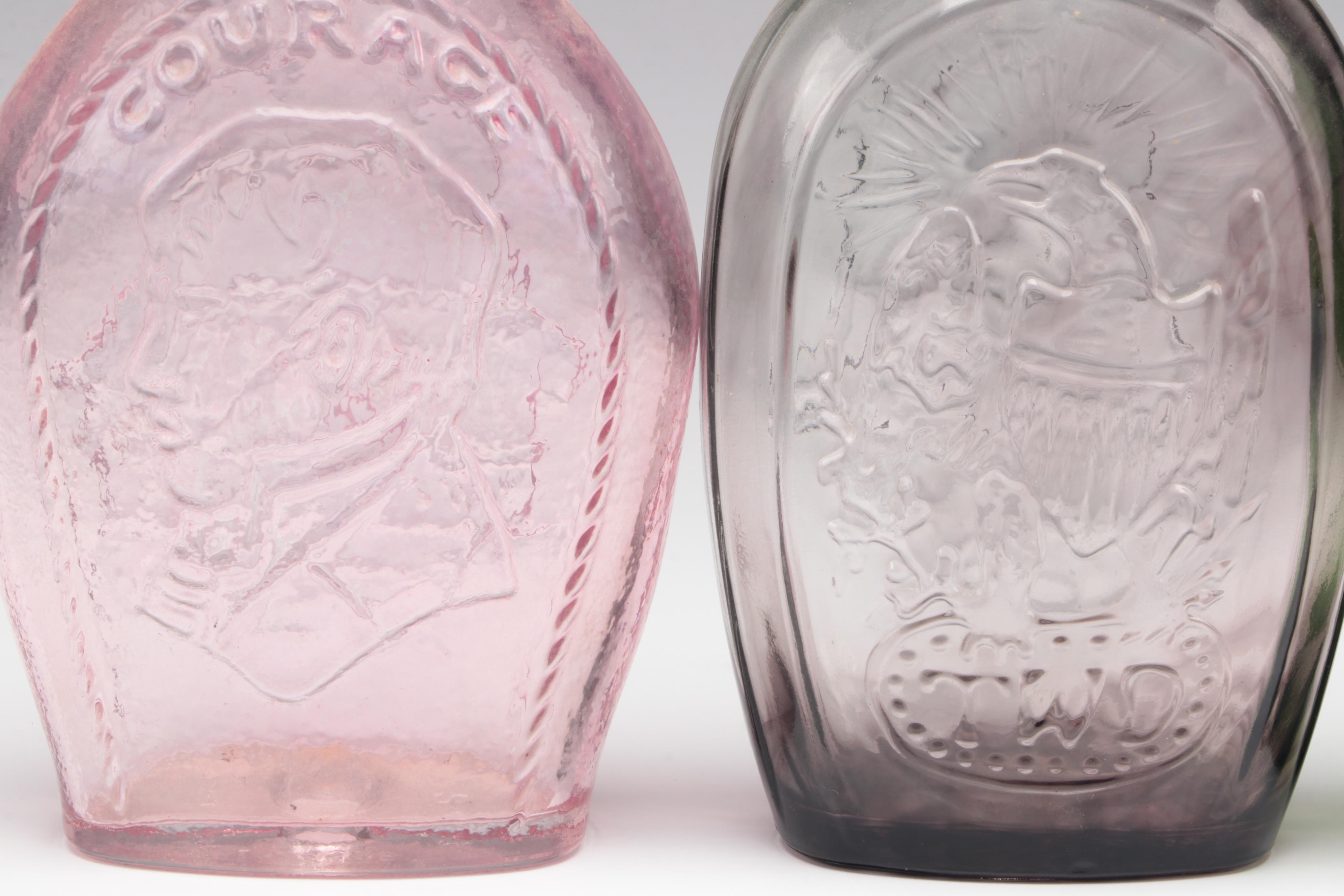 Lestoil and Other Patriotic Glass Bottles, Mid-20th Century