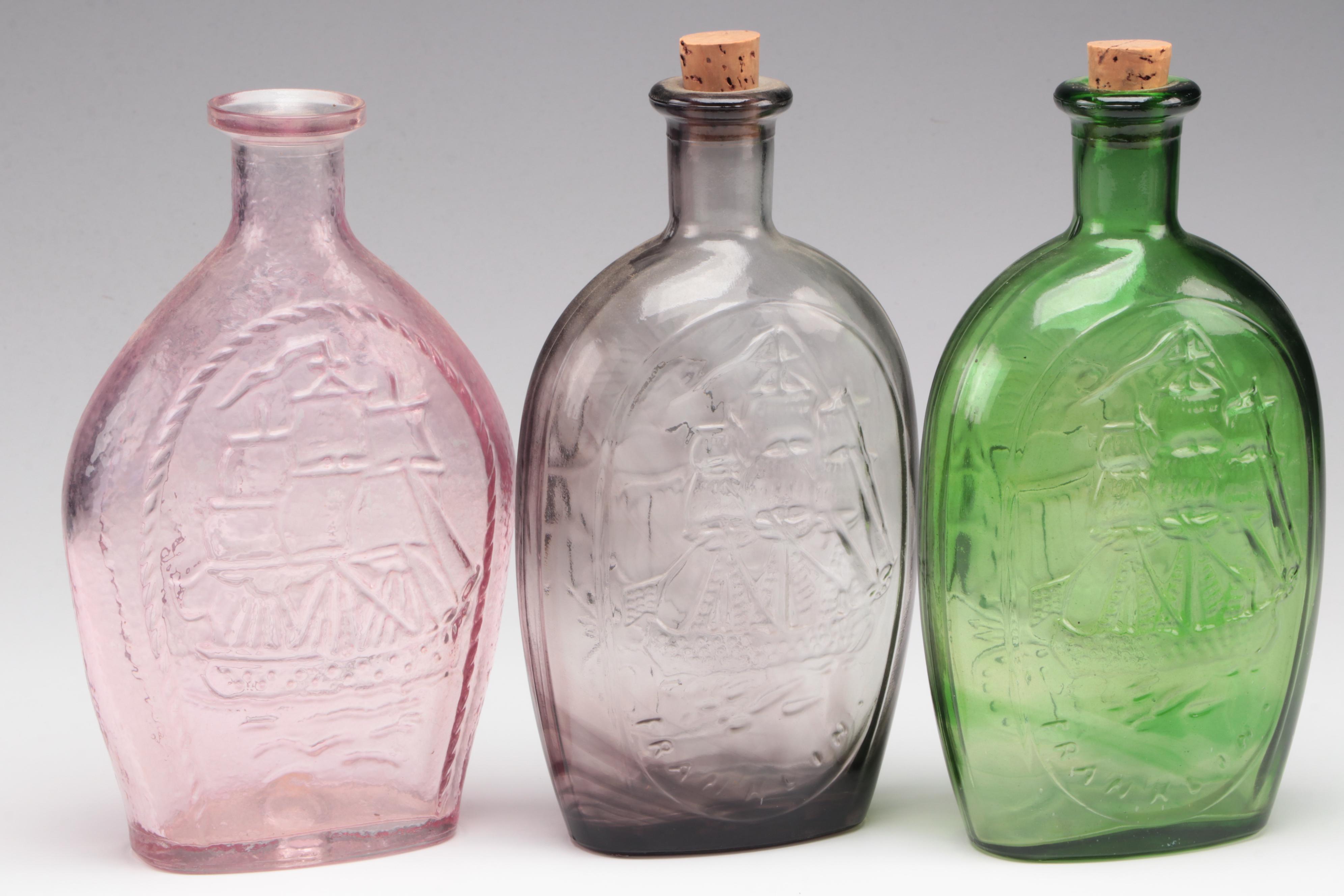 Lestoil and Other Patriotic Glass Bottles, Mid-20th Century