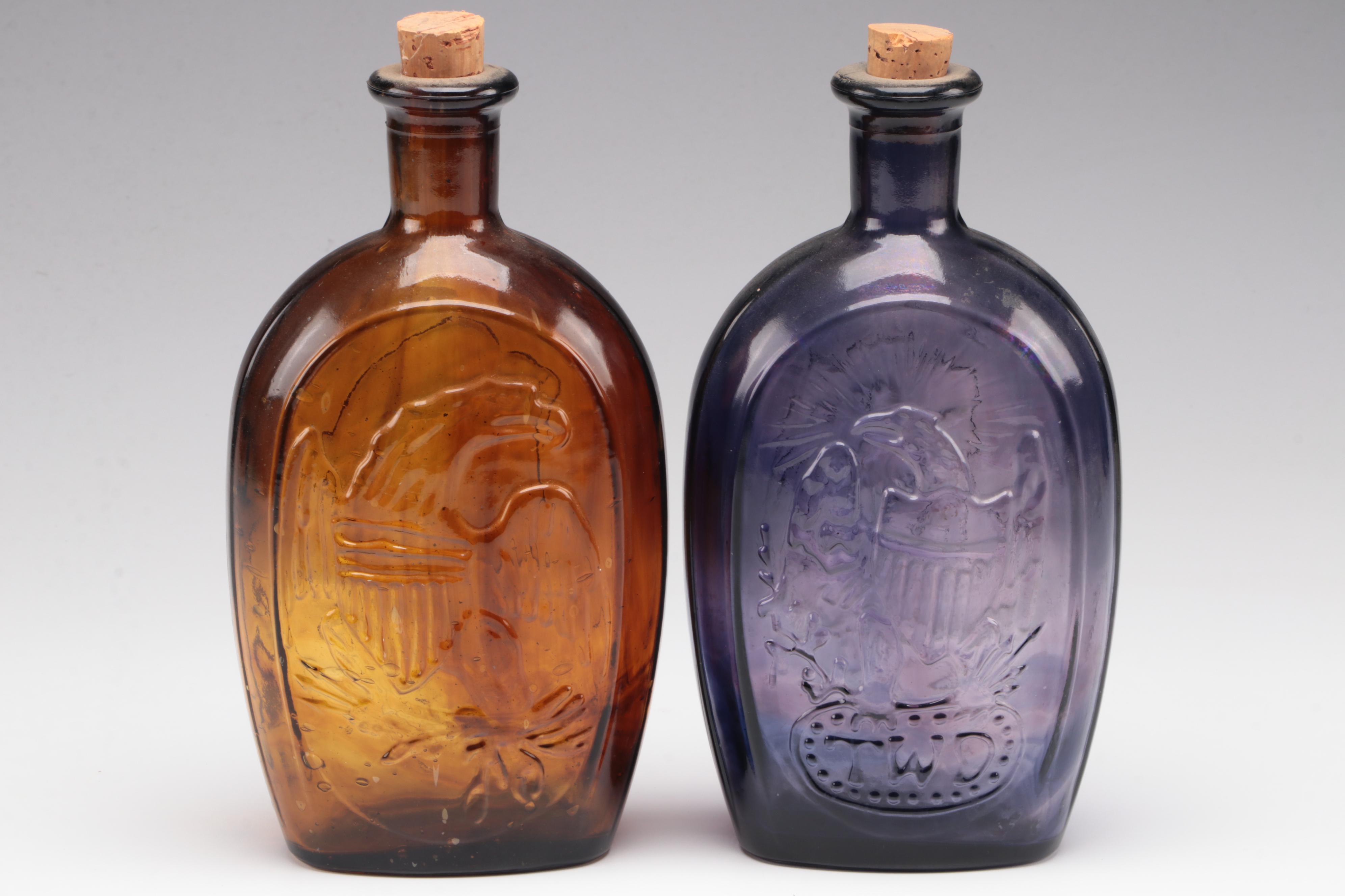 Lestoil and Other Patriotic Glass Bottles, Mid-20th Century
