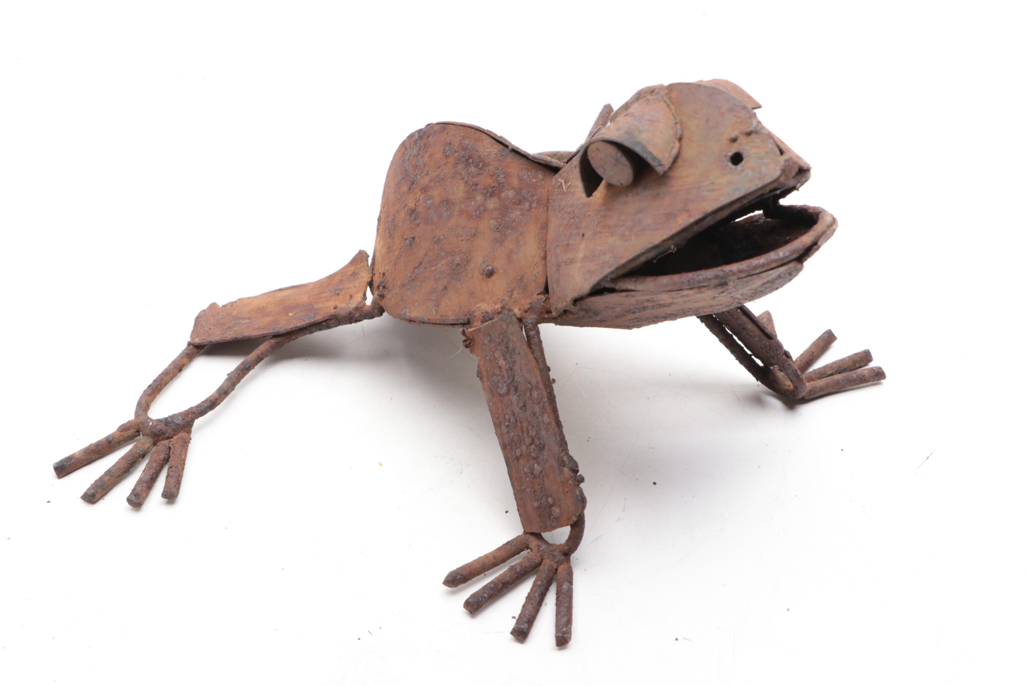 Metal Bee Decorated Box, Potted Faux Sunflowers, Frog Guiro, Lizard, More