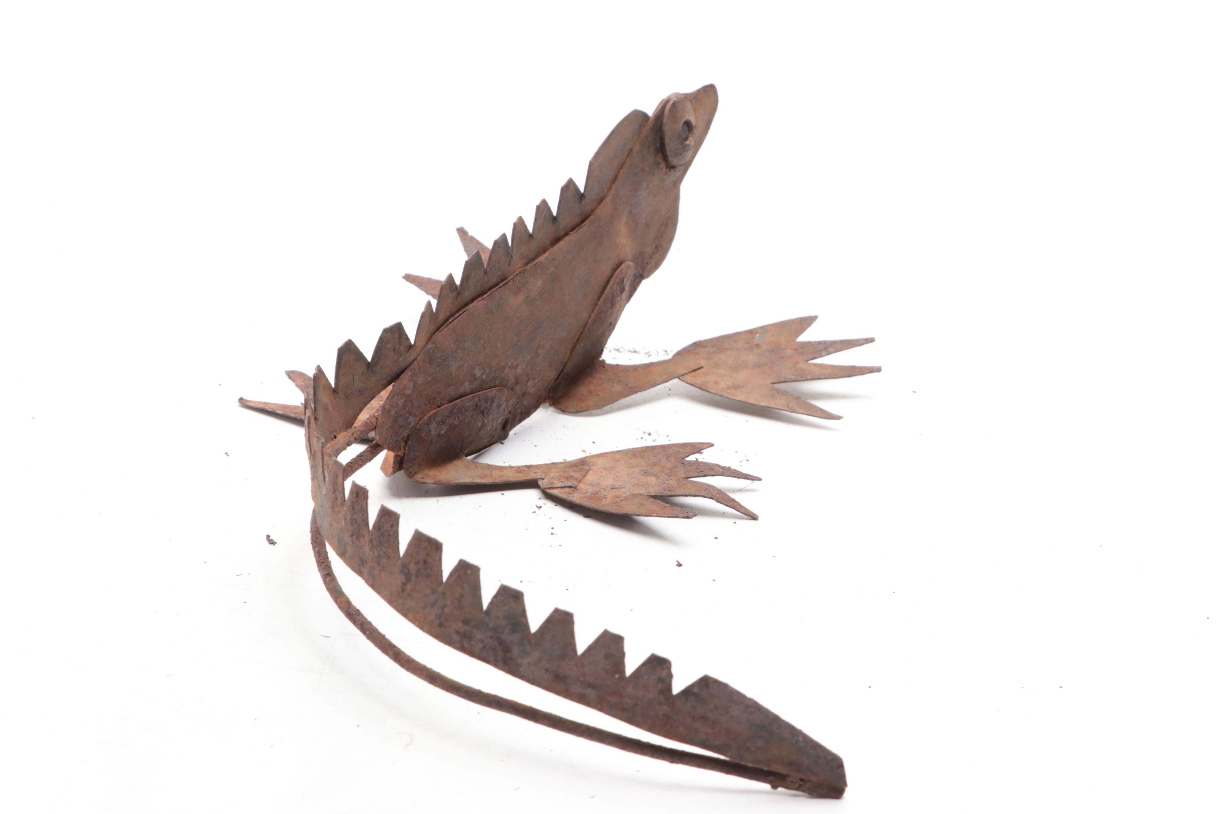 Metal Bee Decorated Box, Potted Faux Sunflowers, Frog Guiro, Lizard, More