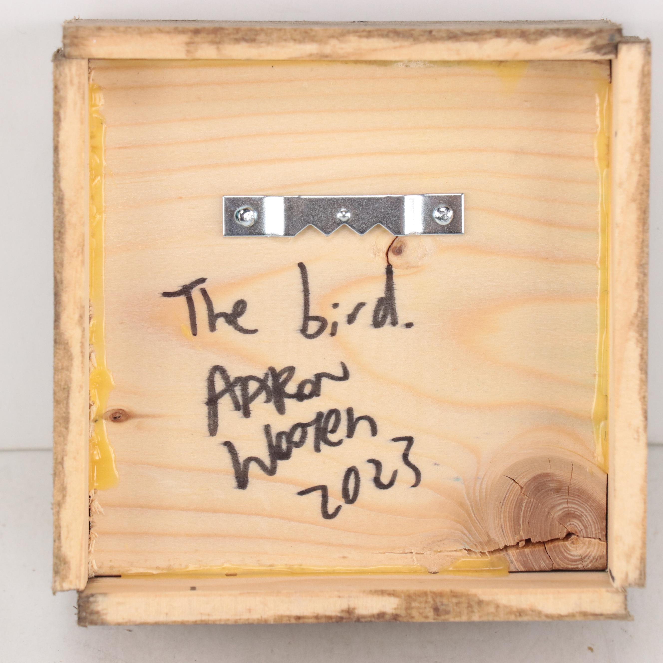 Aaron Wooten Mixed Media Painting "The Bird," 2023