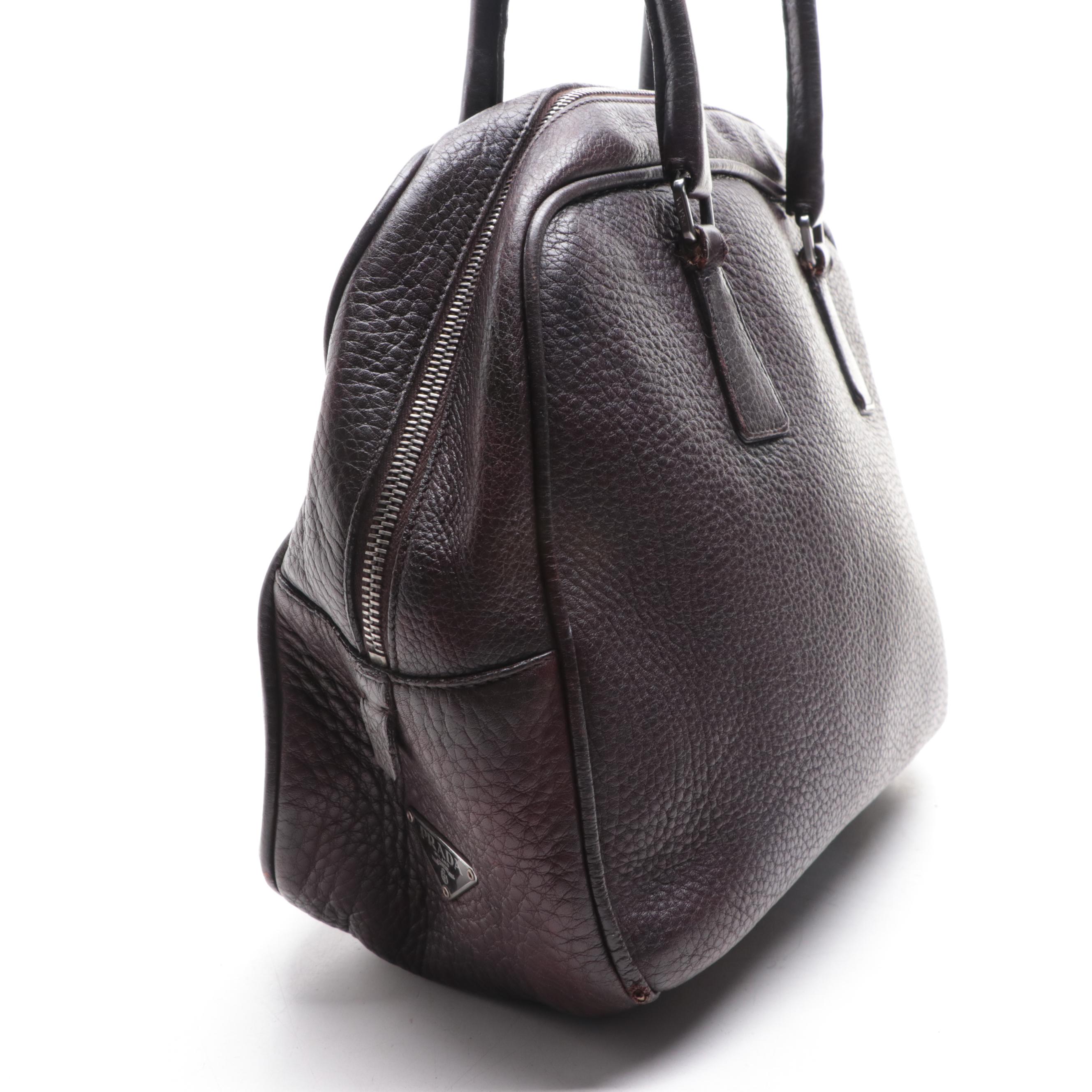 Prada Vitello Daino Leather Handbag