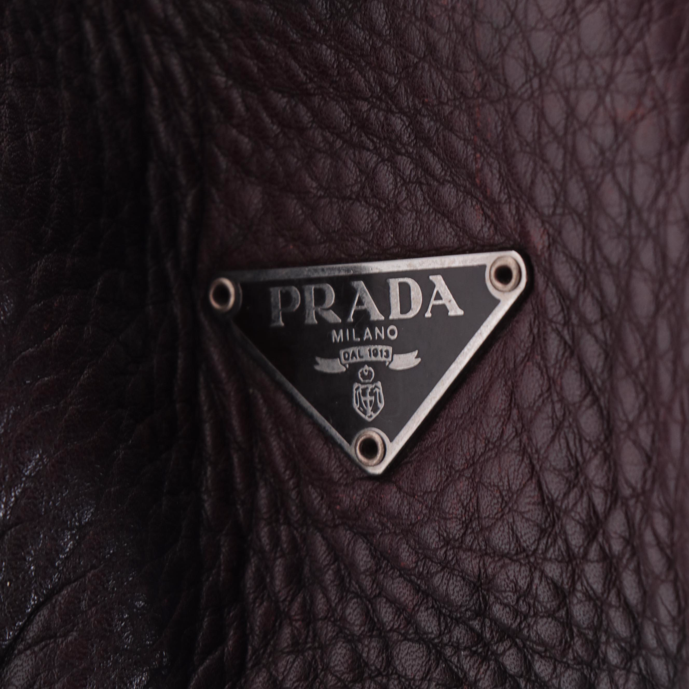 Prada Vitello Daino Leather Handbag