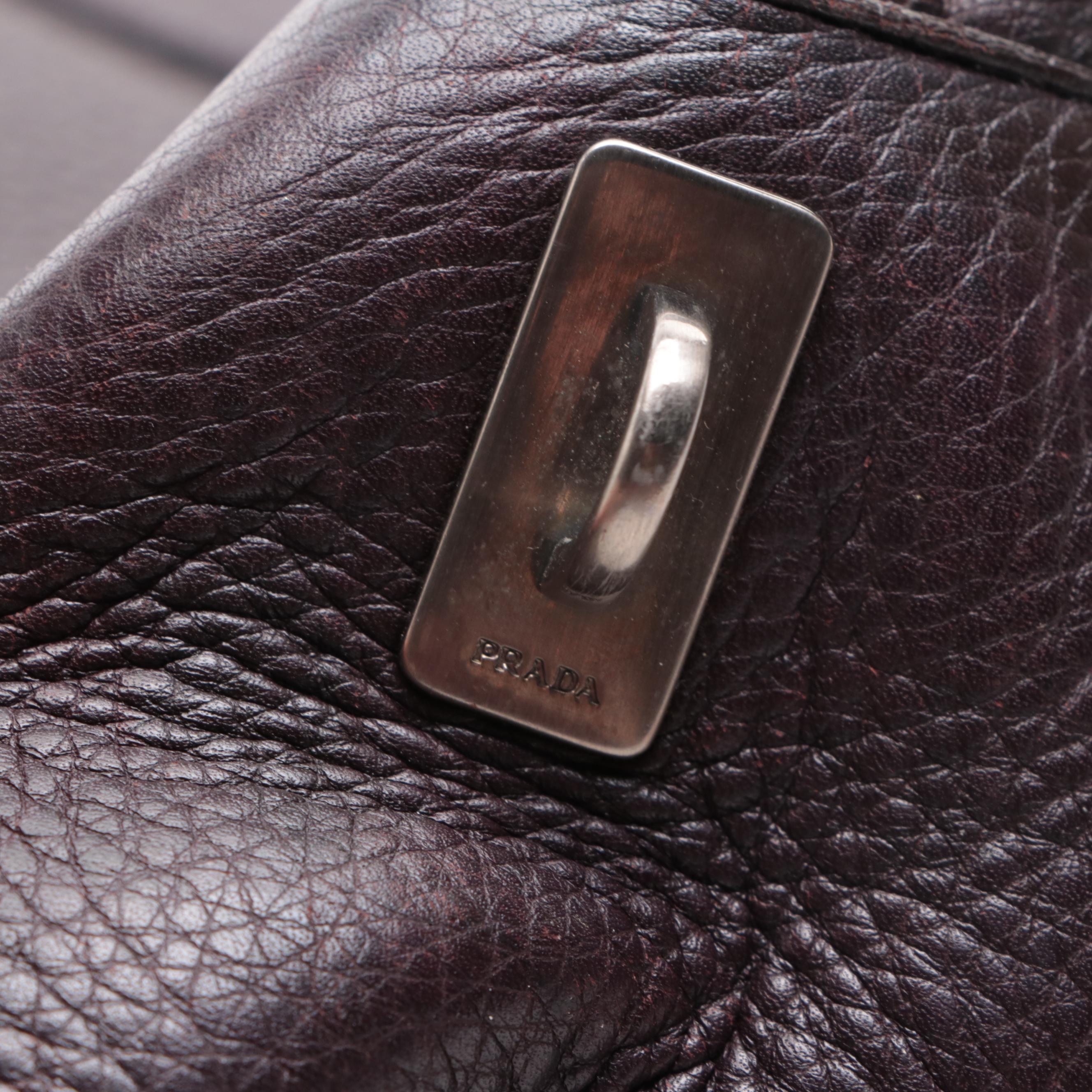 Prada Vitello Daino Leather Handbag