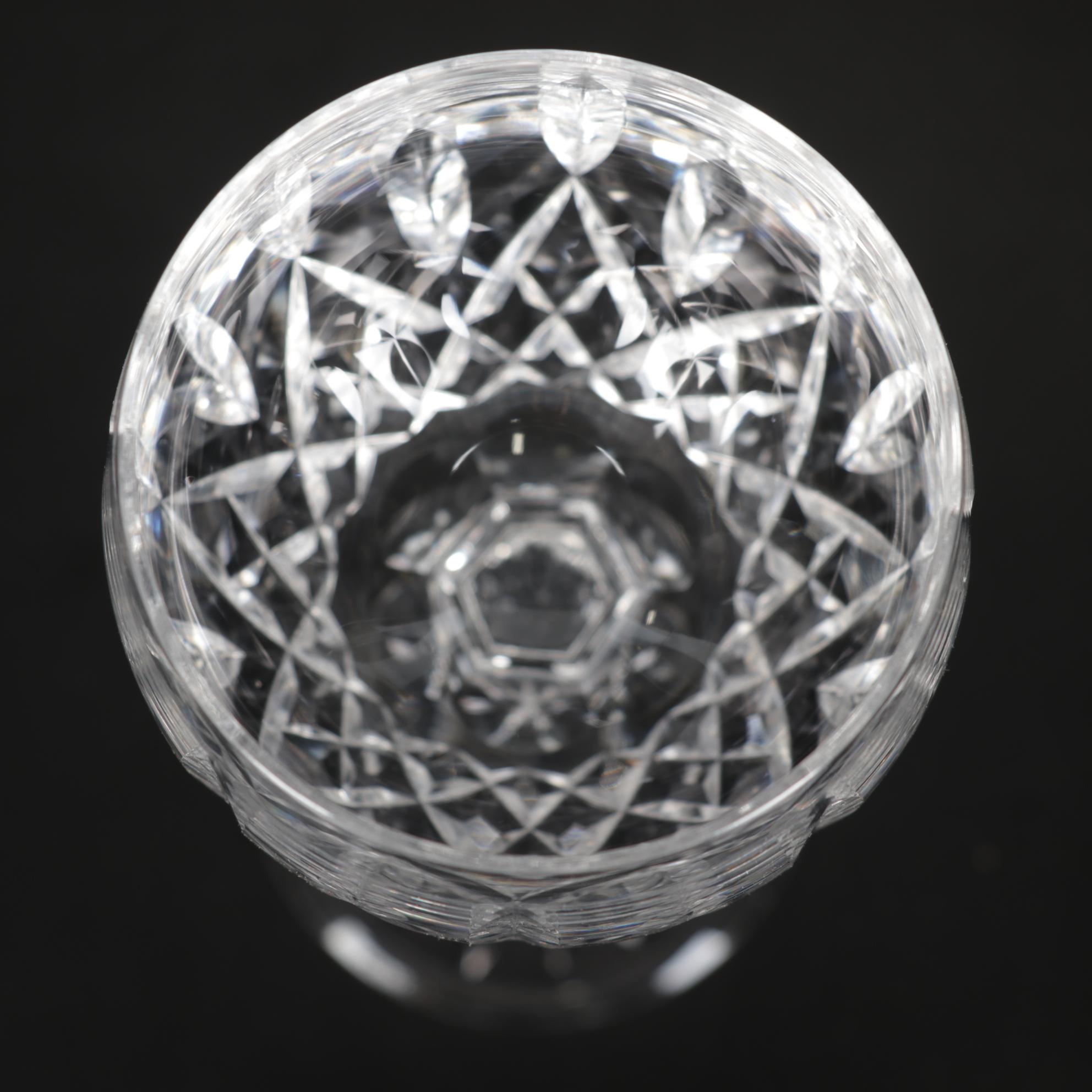 Waterford Crystal "Lismore" Hock Wine Glasses, Mid to Late 20th Century