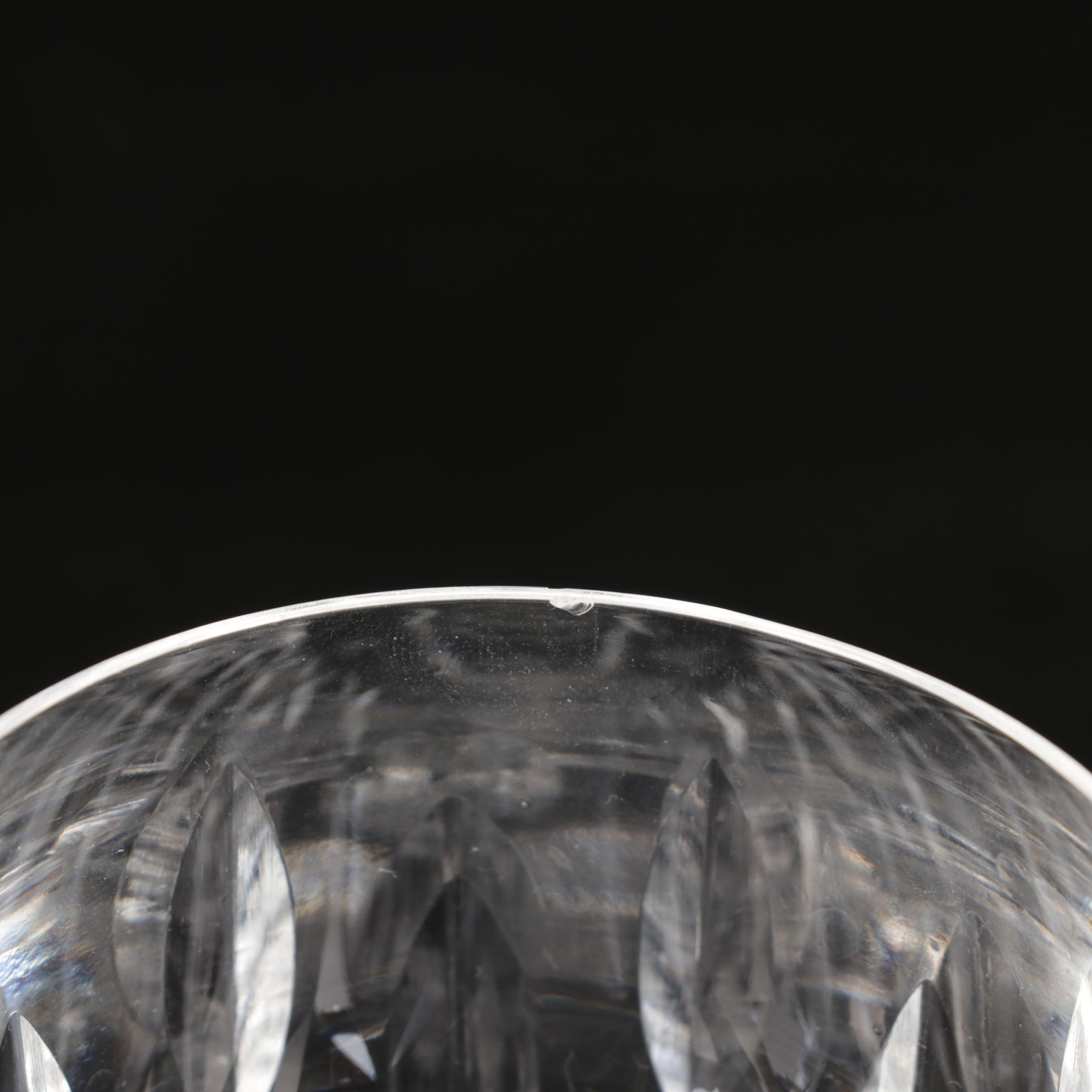 Waterford Crystal "Lismore" Hock Wine Glasses, Mid to Late 20th Century