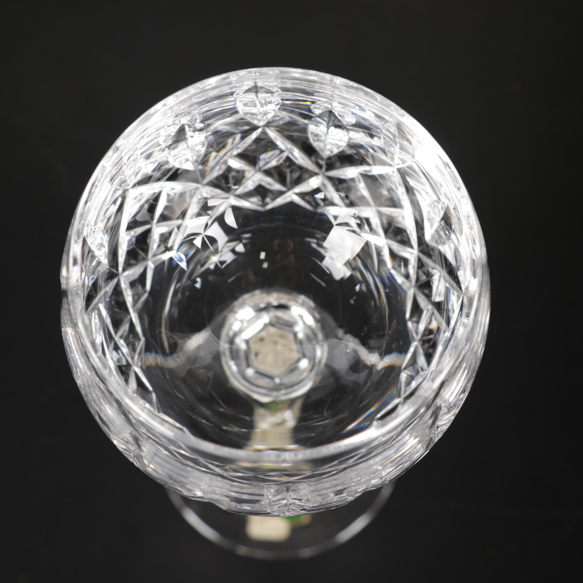 Waterford Crystal "Lismore" Hock Wine Glasses, Mid to Late 20th Century