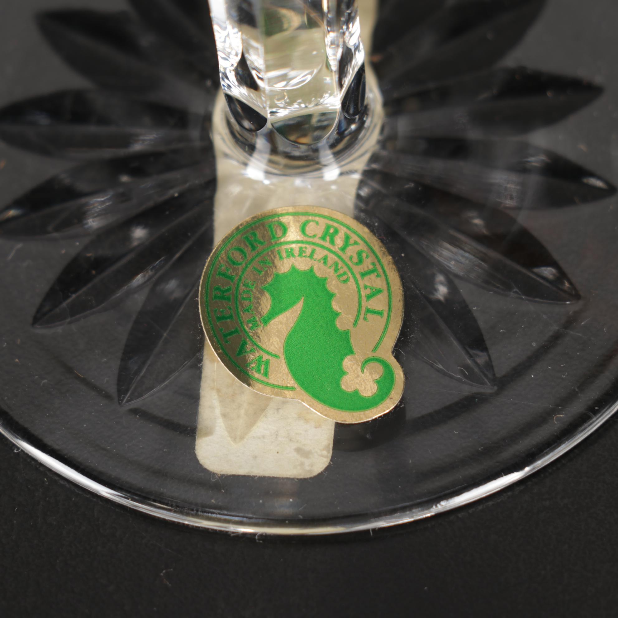 Waterford Crystal "Lismore" Hock Wine Glasses, Mid to Late 20th Century