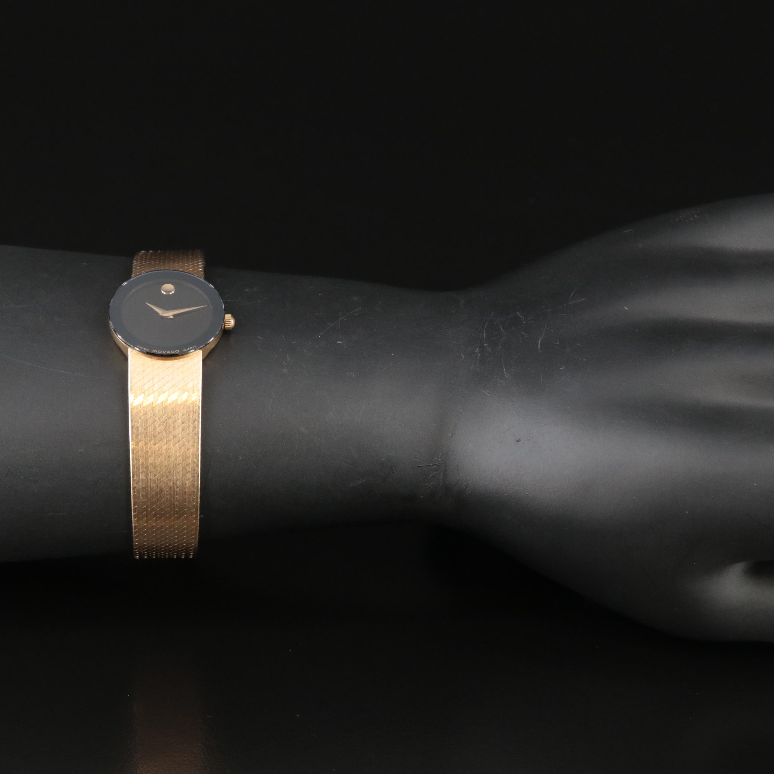 14K Movado Museum Swiss Quartz Watch