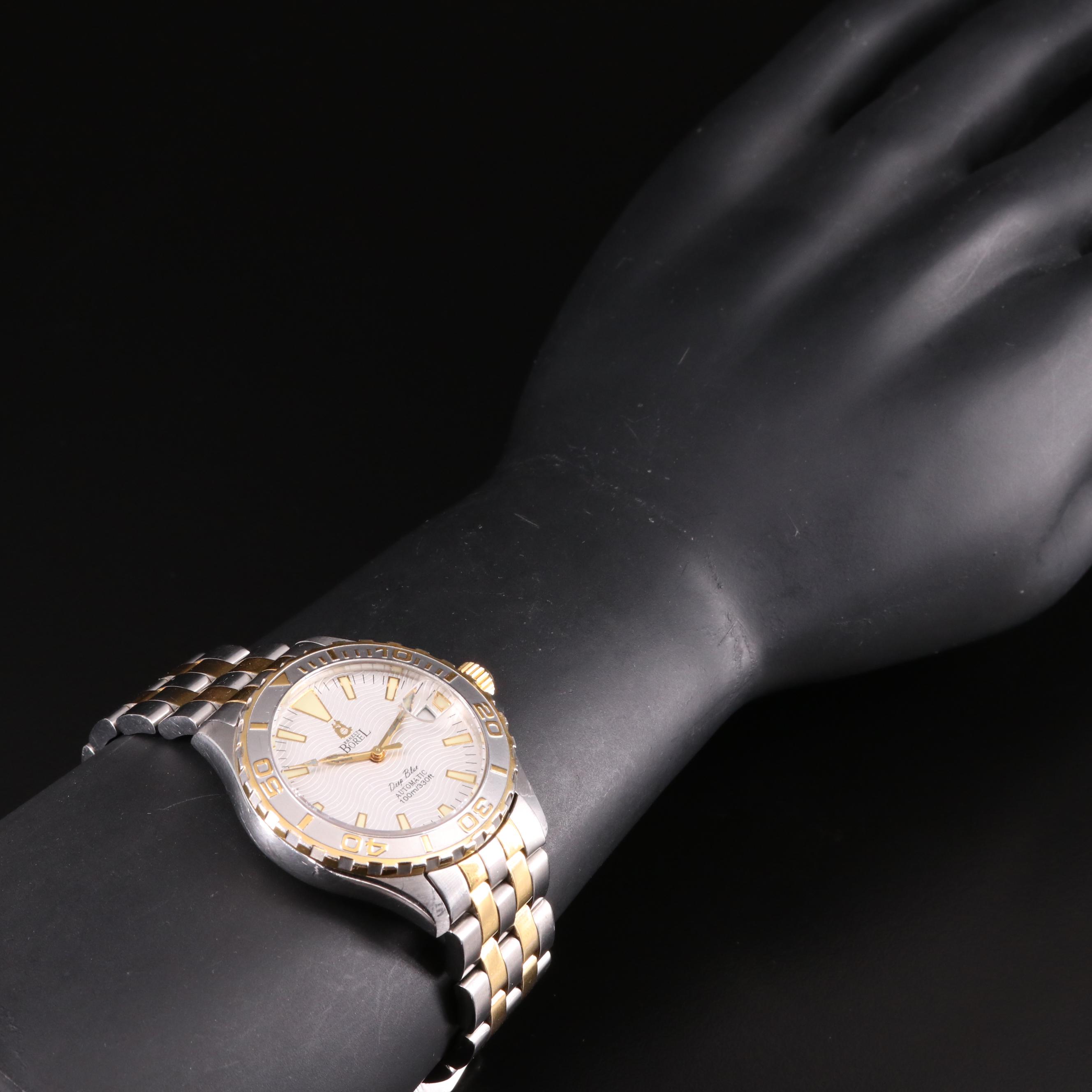 Ernest Borel Deep Blue Two-Tone 100m Automatic Watch