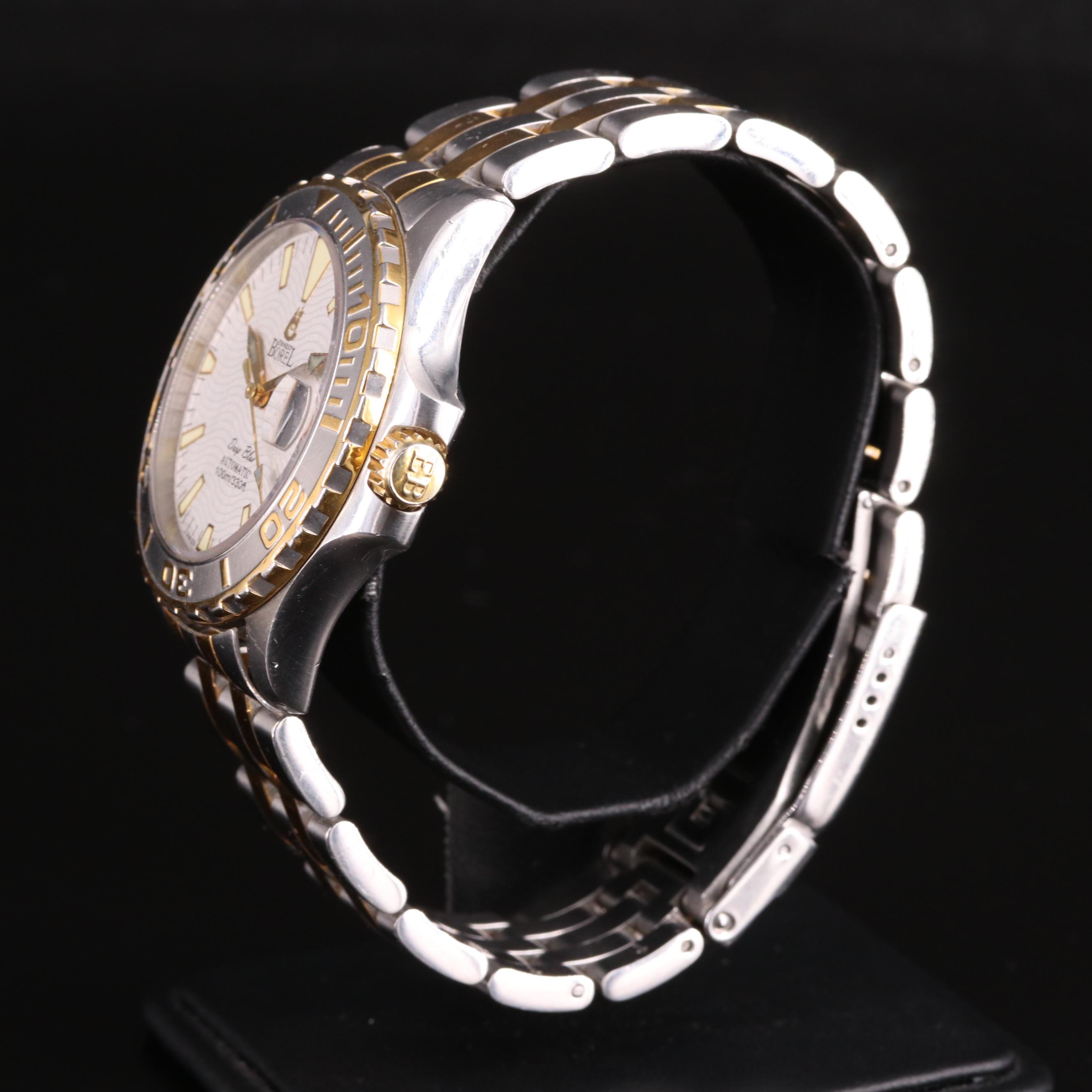 Ernest Borel Deep Blue Two-Tone 100m Automatic Watch