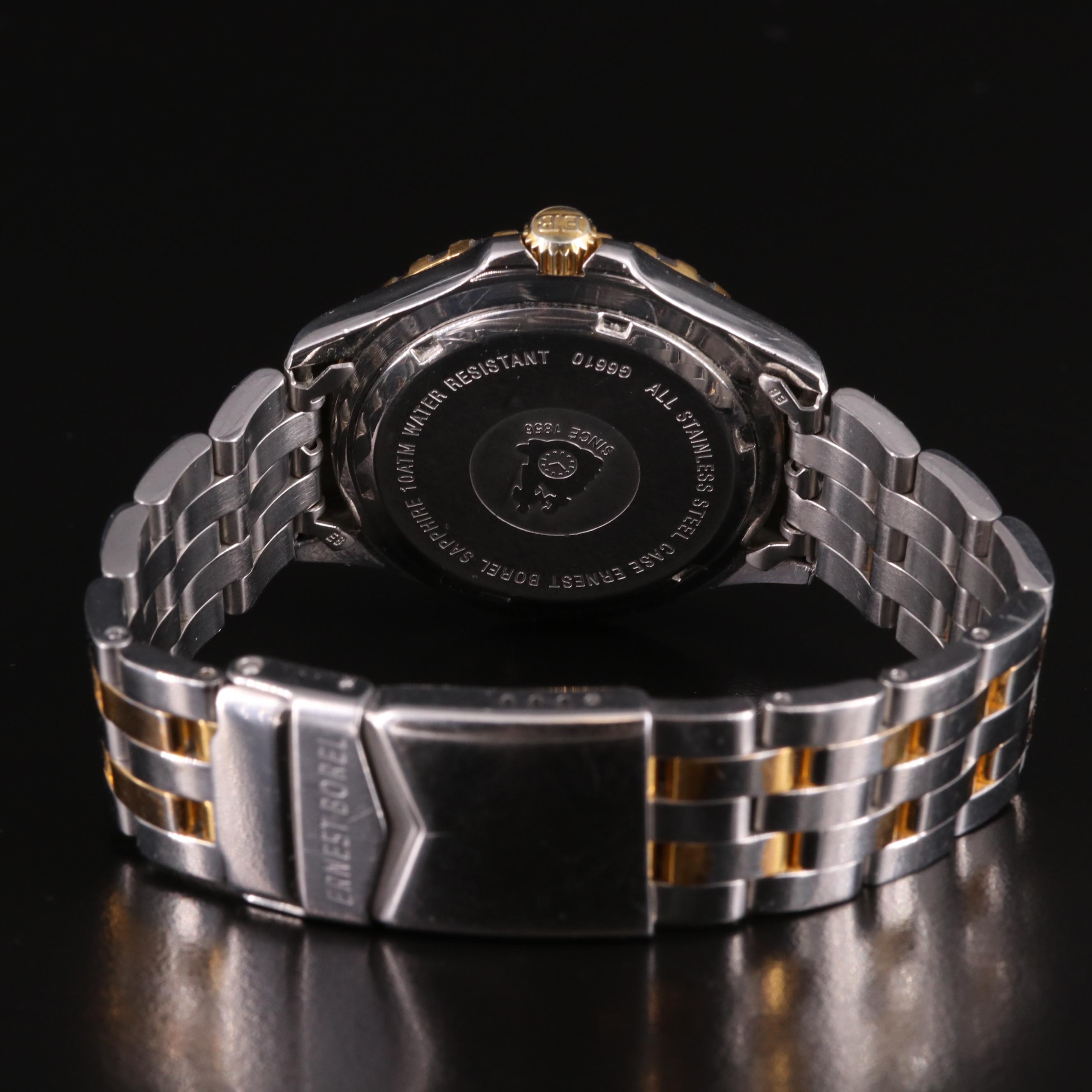 Ernest Borel Deep Blue Two-Tone 100m Automatic Watch