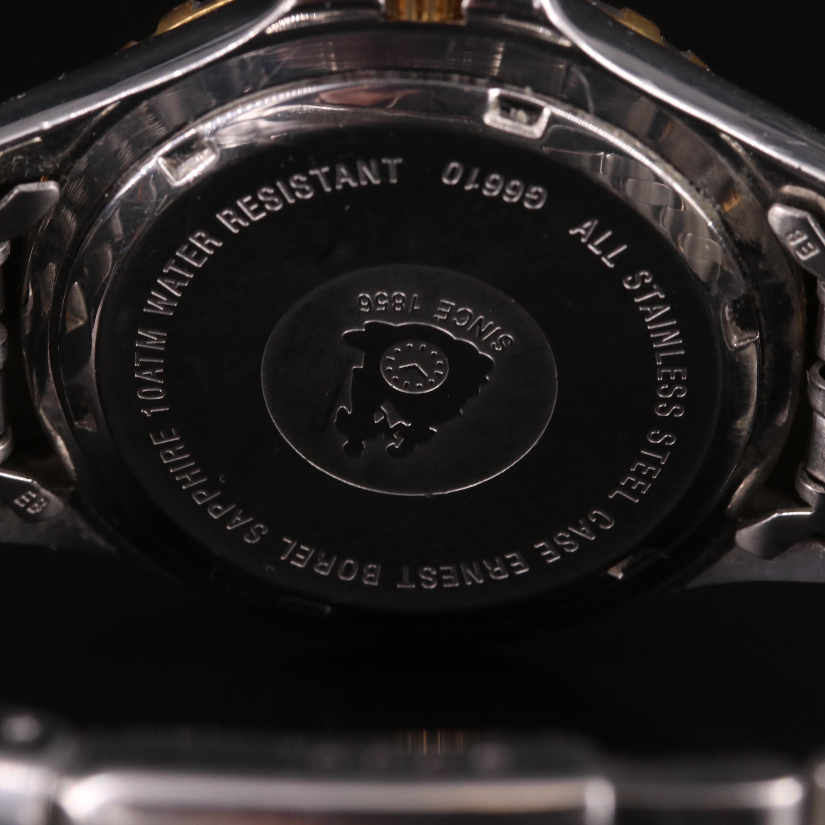 Ernest Borel Deep Blue Two-Tone 100m Automatic Watch