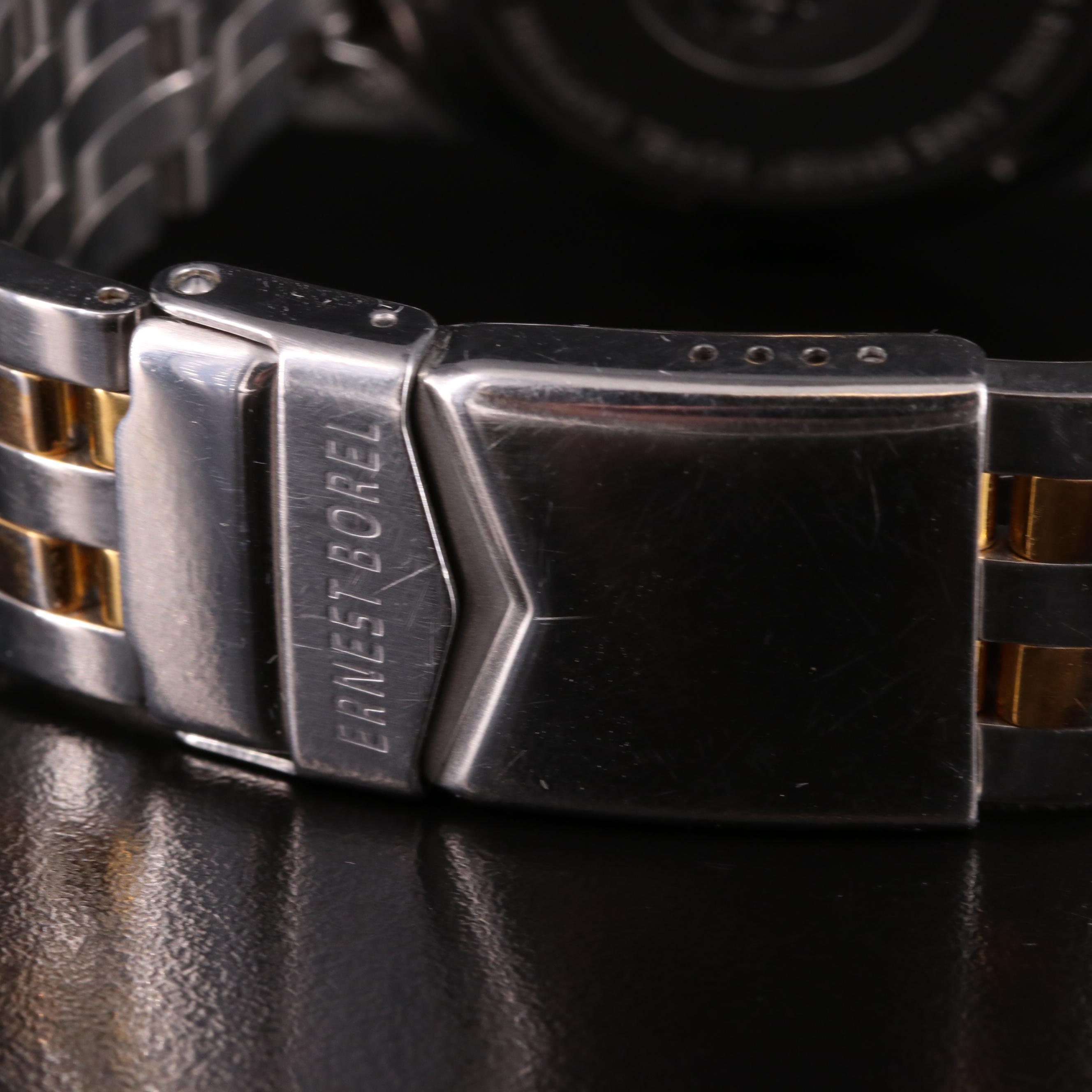 Ernest Borel Deep Blue Two-Tone 100m Automatic Watch