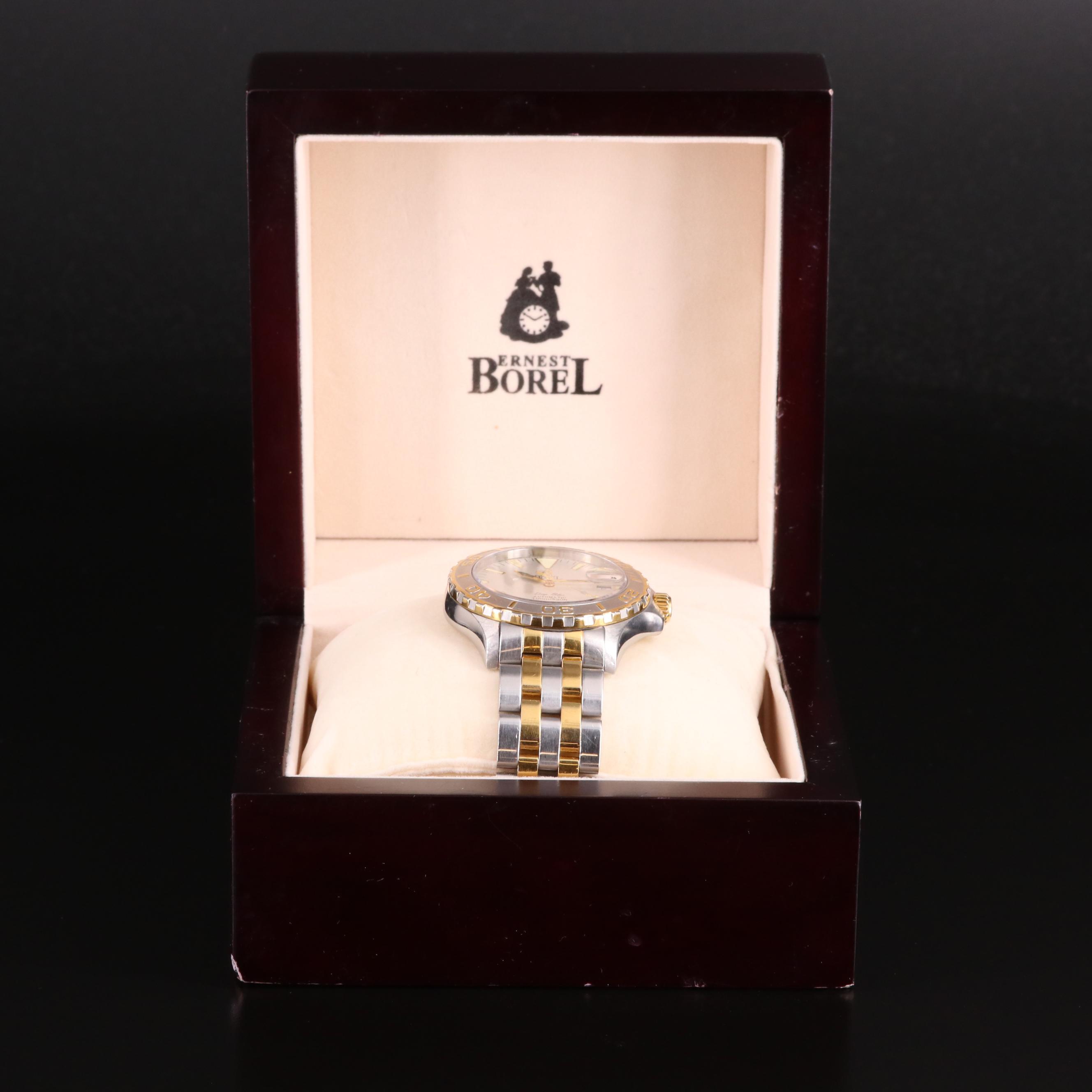 Ernest Borel Deep Blue Two-Tone 100m Automatic Watch