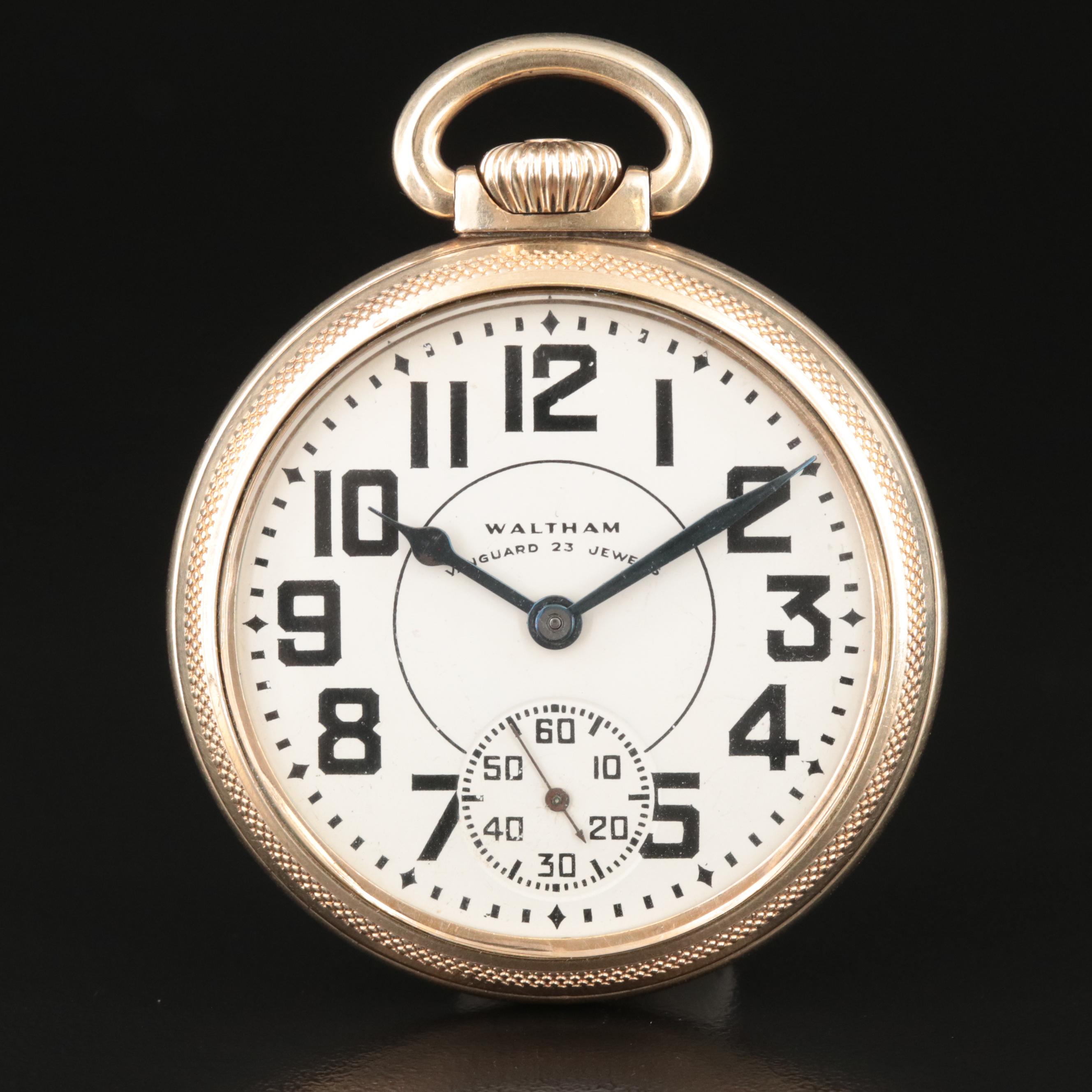 Waltham Vanguard Gold-Filled Pocket Watch