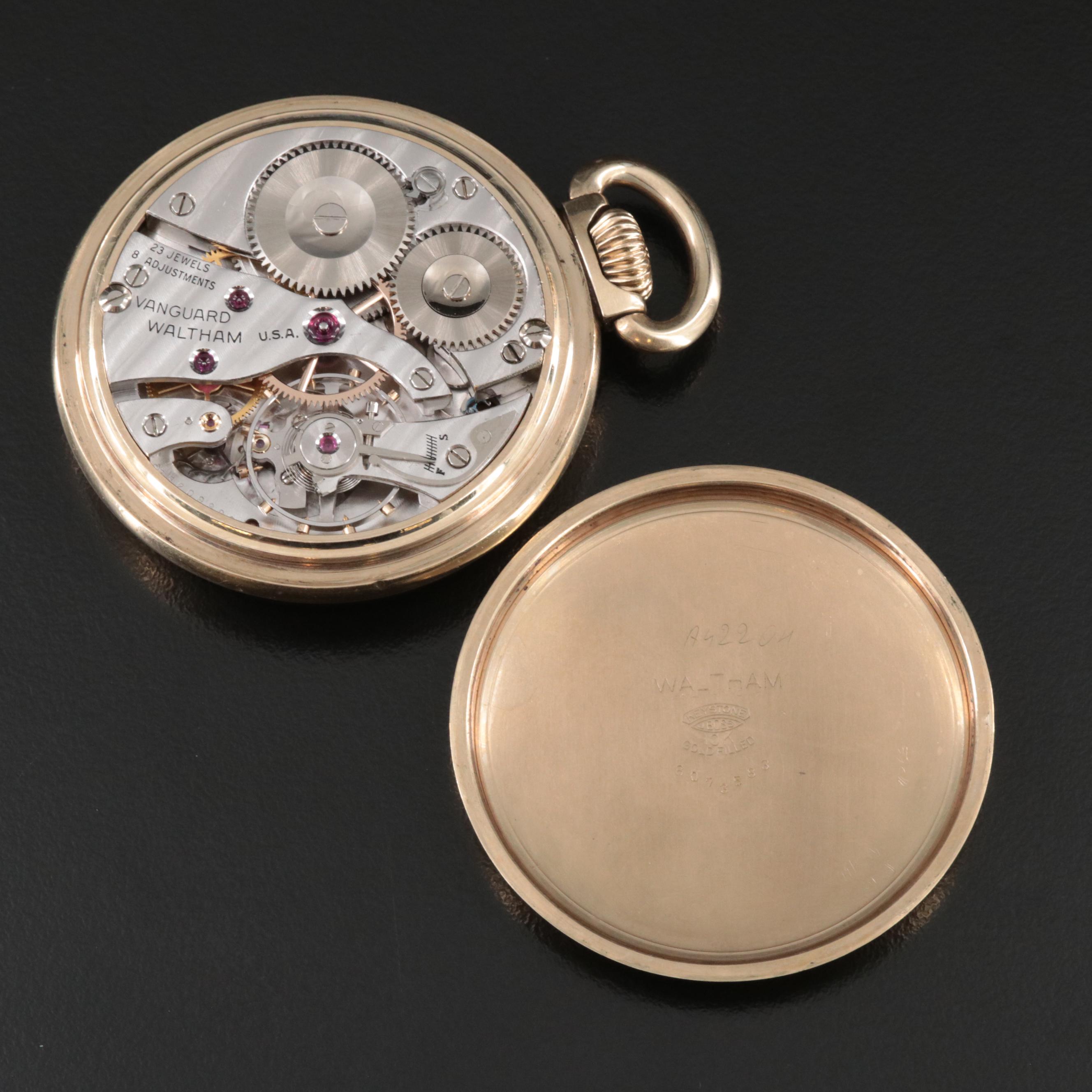Waltham Vanguard Gold-Filled Pocket Watch