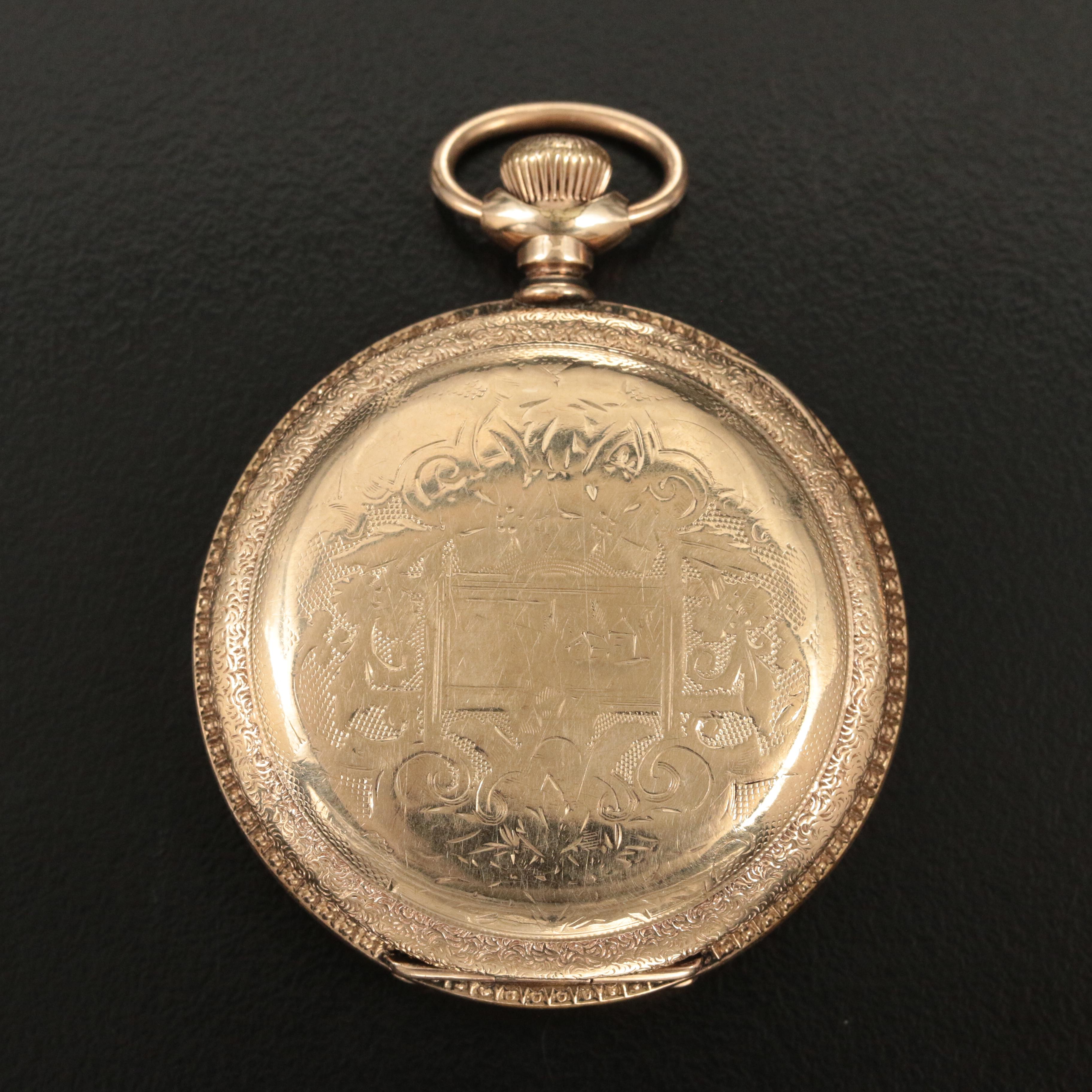 1895 Elgin Hunting Case Pocket Watch
