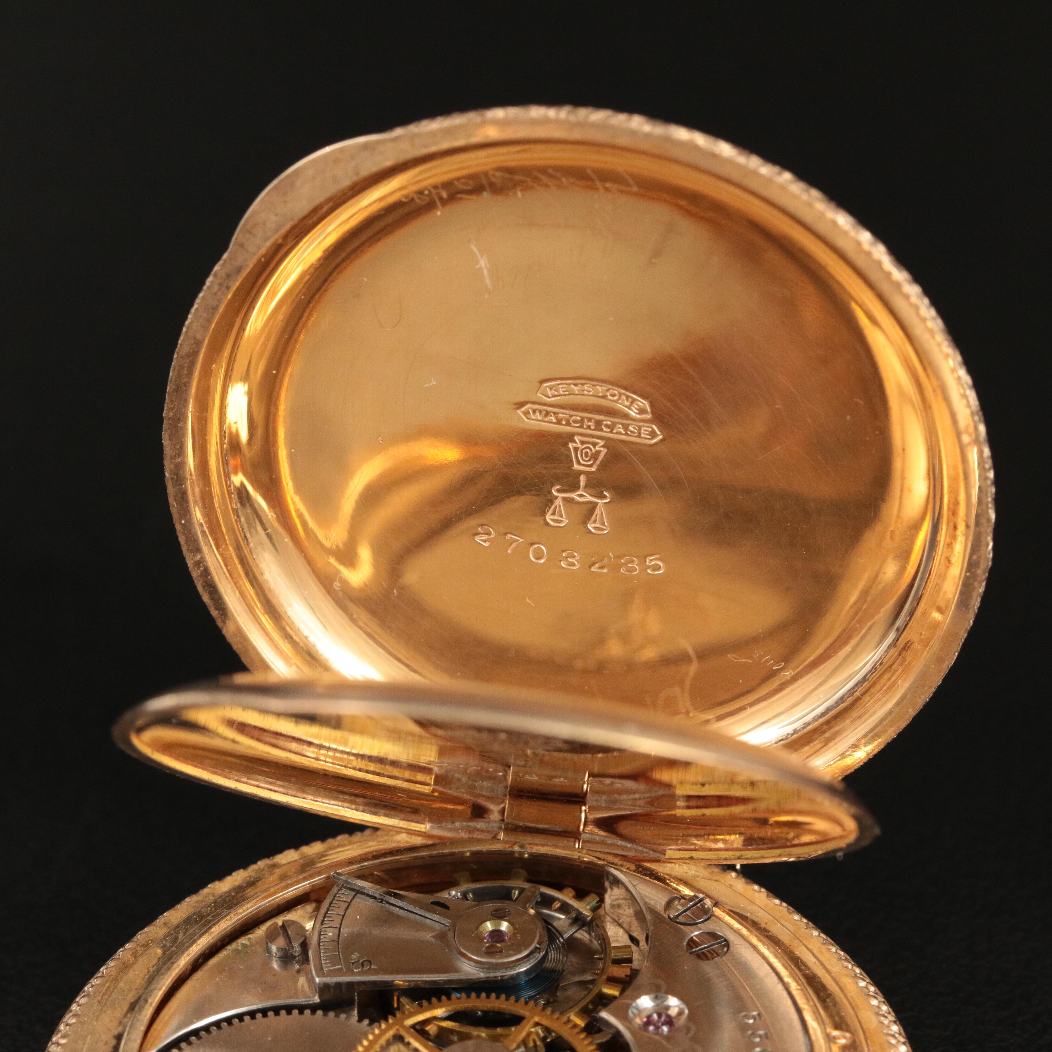 1895 Elgin Hunting Case Pocket Watch