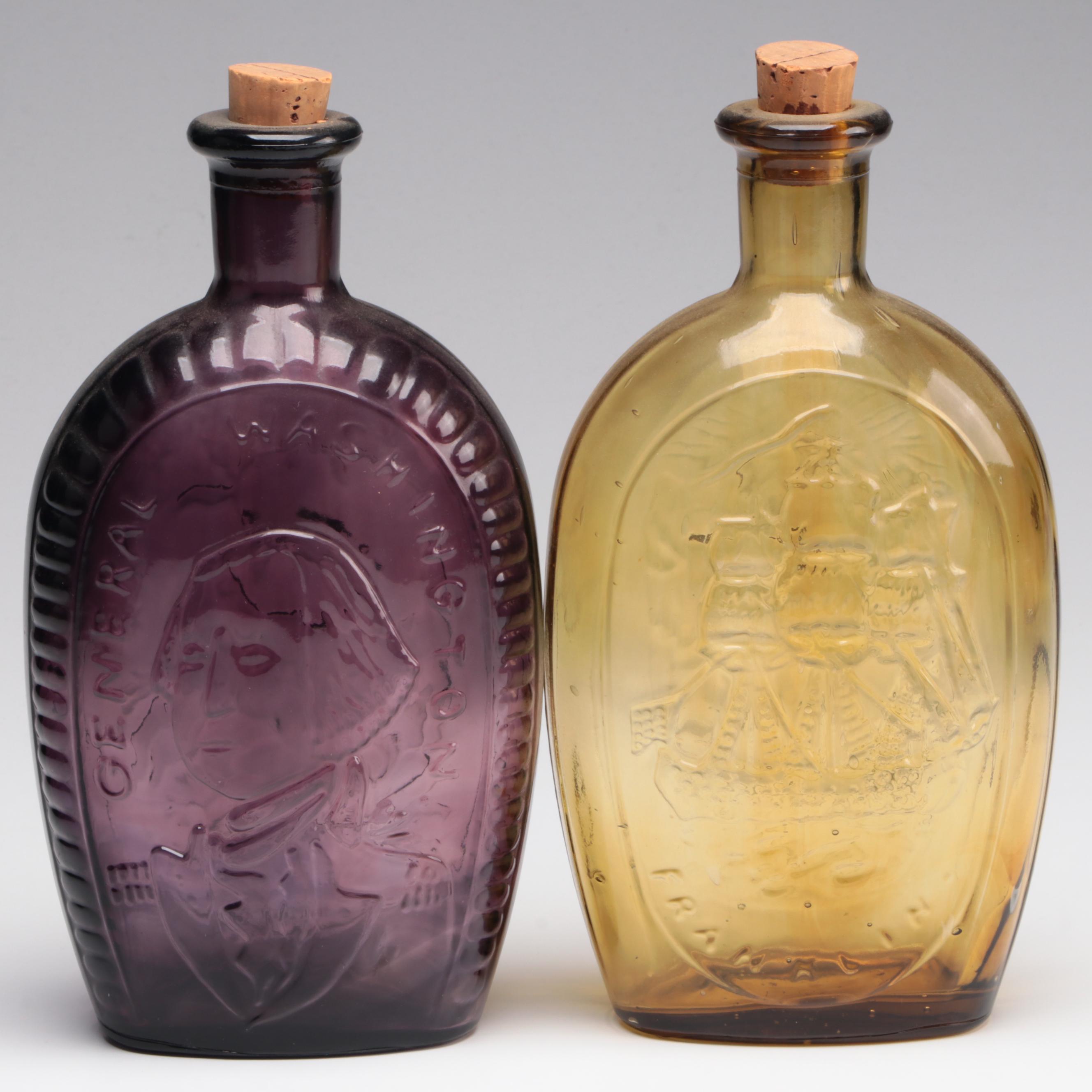 Lestoil and Other Patriotic Glass Bottles, Mid to Late 20th Century