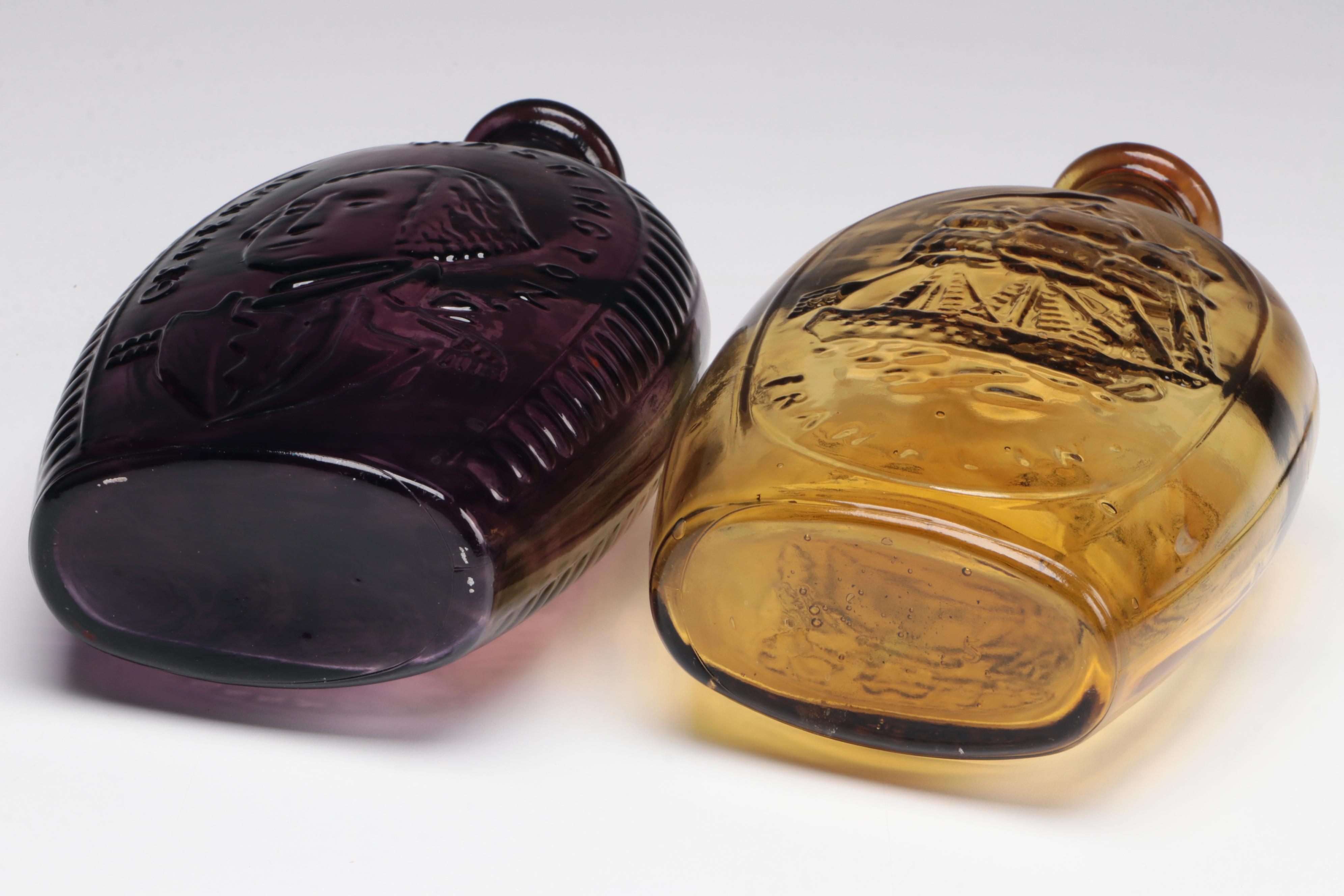 Lestoil and Other Patriotic Glass Bottles, Mid to Late 20th Century