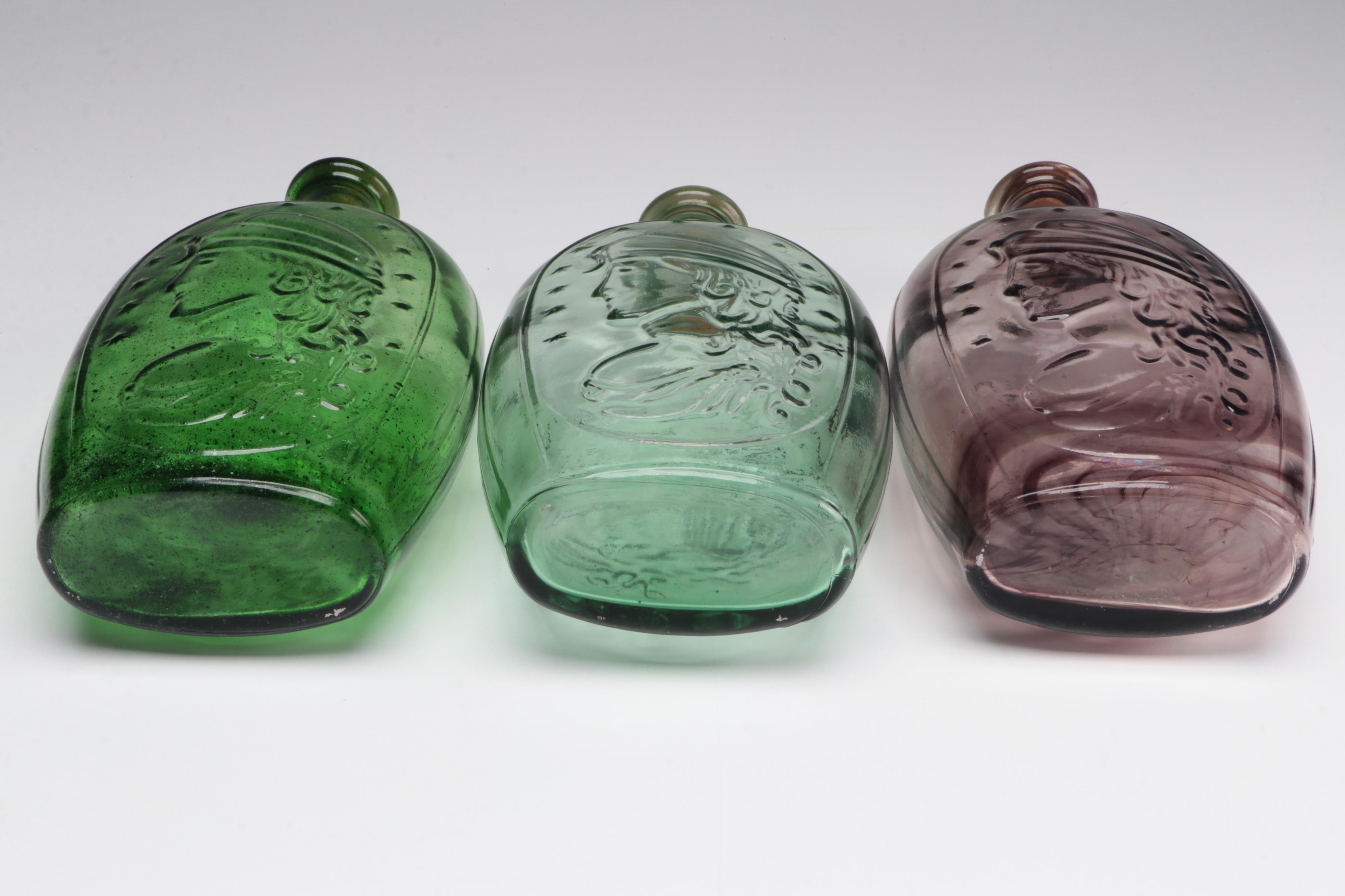 Lestoil and Other Patriotic Glass Bottles, Mid to Late 20th Century