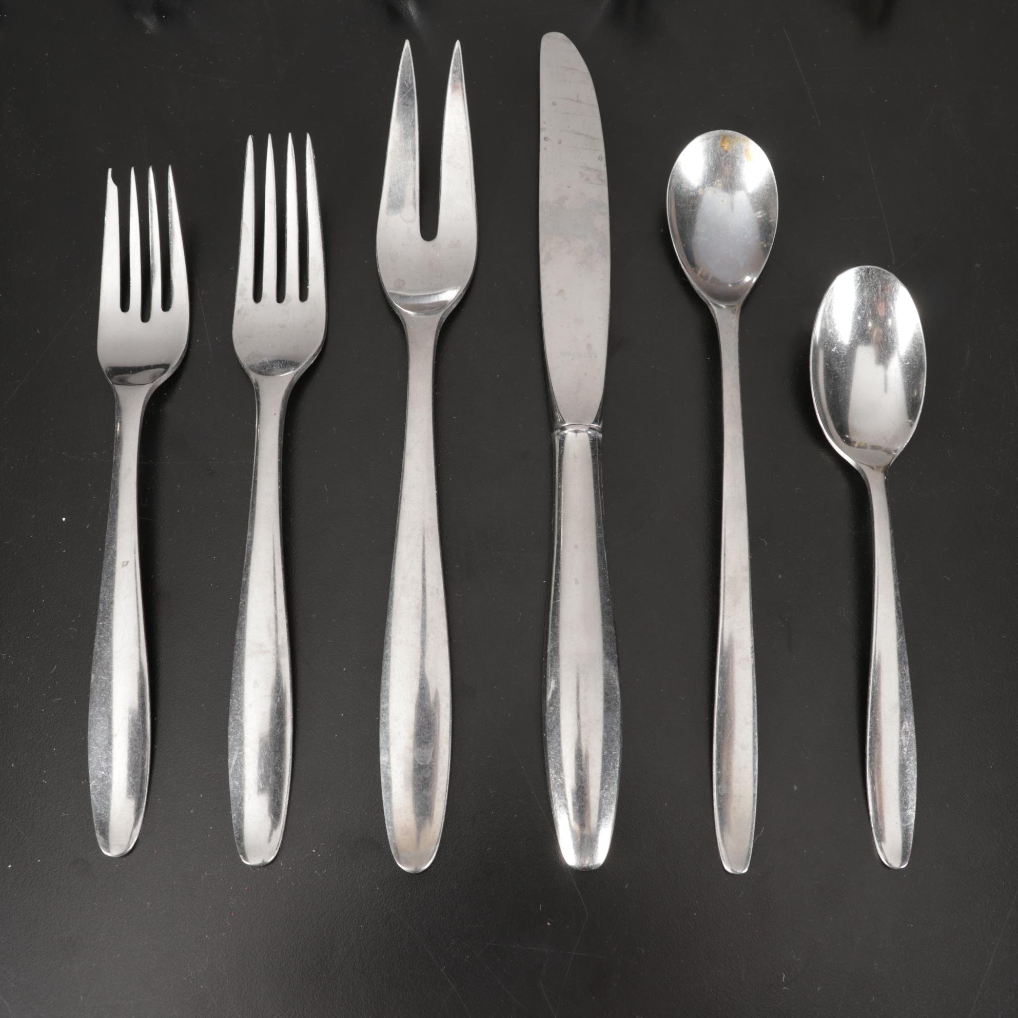 Stegor "Pace" Stainless Flatware, "Antiques" Magazine, Toaster, and Escargot Set