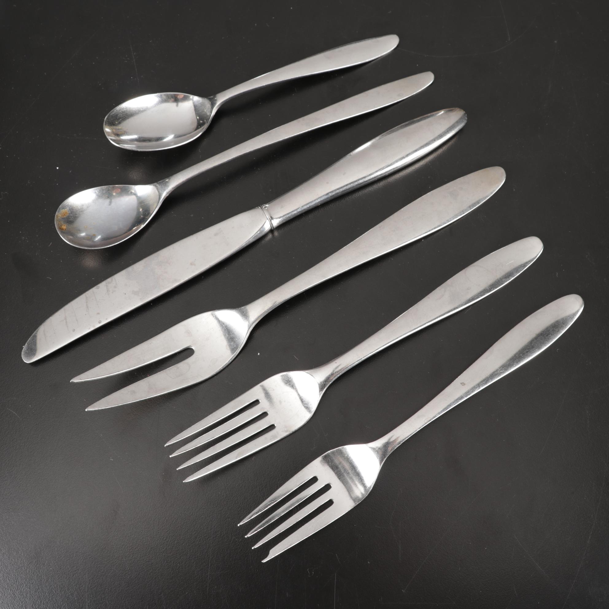 Stegor "Pace" Stainless Flatware, "Antiques" Magazine, Toaster, and Escargot Set