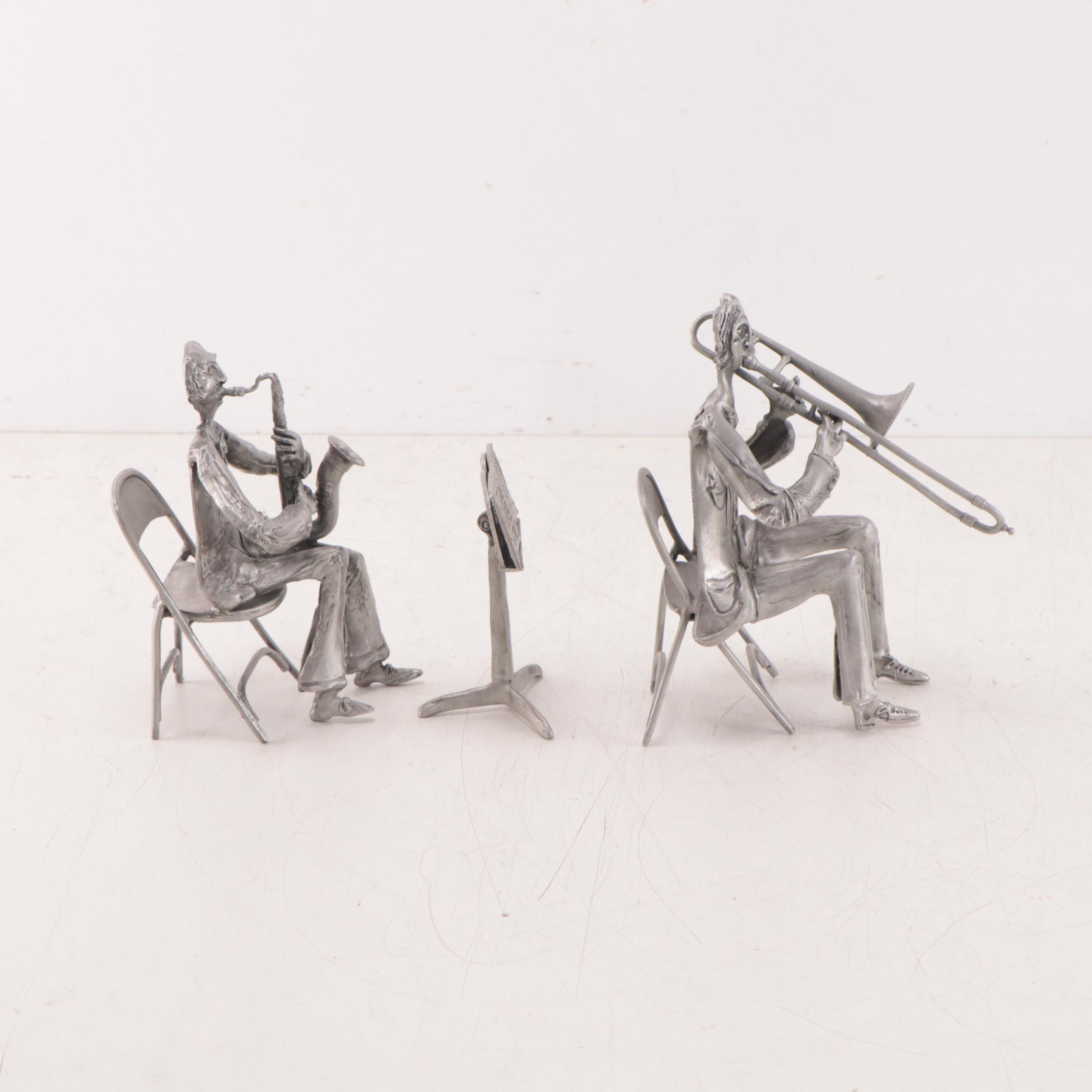 Don Drumm Cast Aluminum Sculptures of Musicians