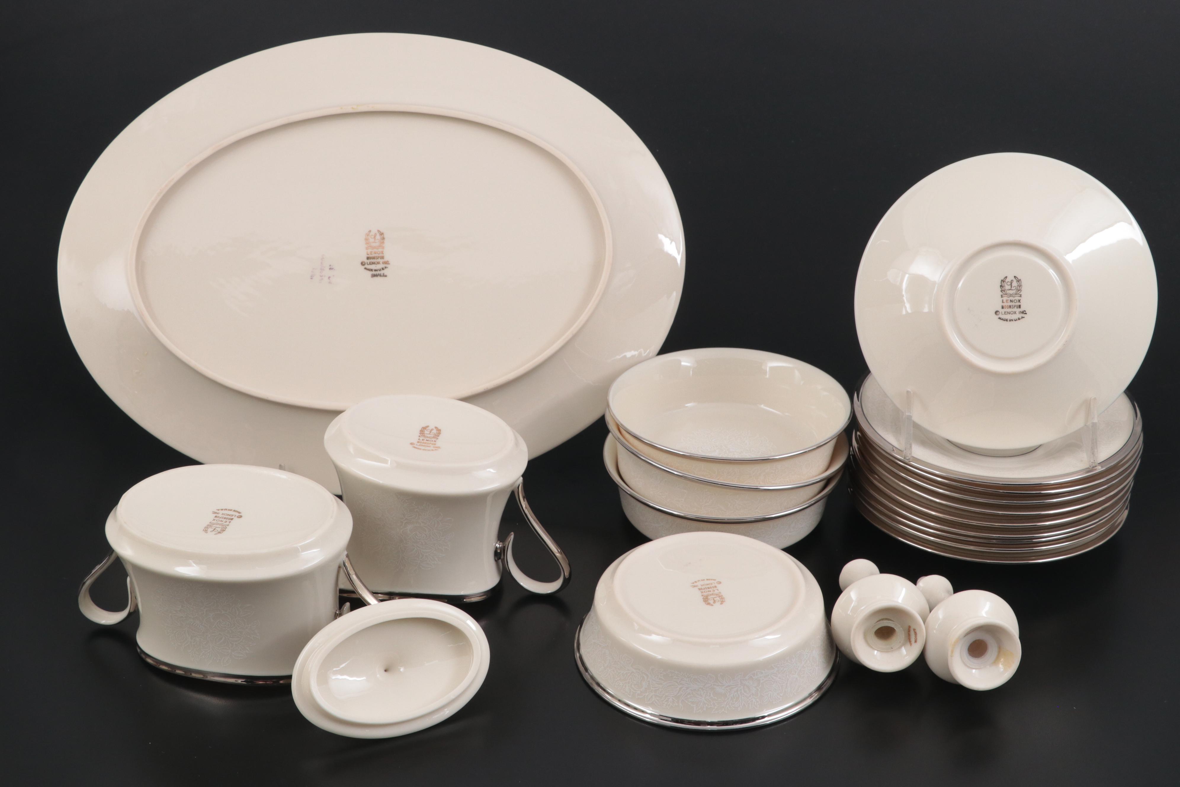 Lenox "Moonspun" Bone China Dinnerware and Table Accessories