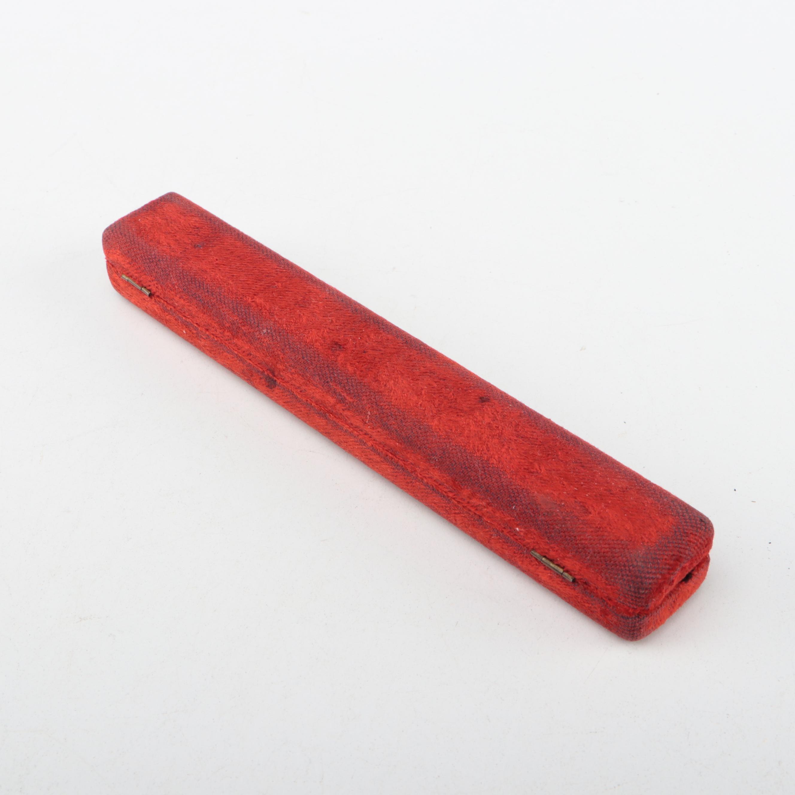 Mother of Pearl and Gold-Filled Ink Dip Pen With Celluloid Letter Opener