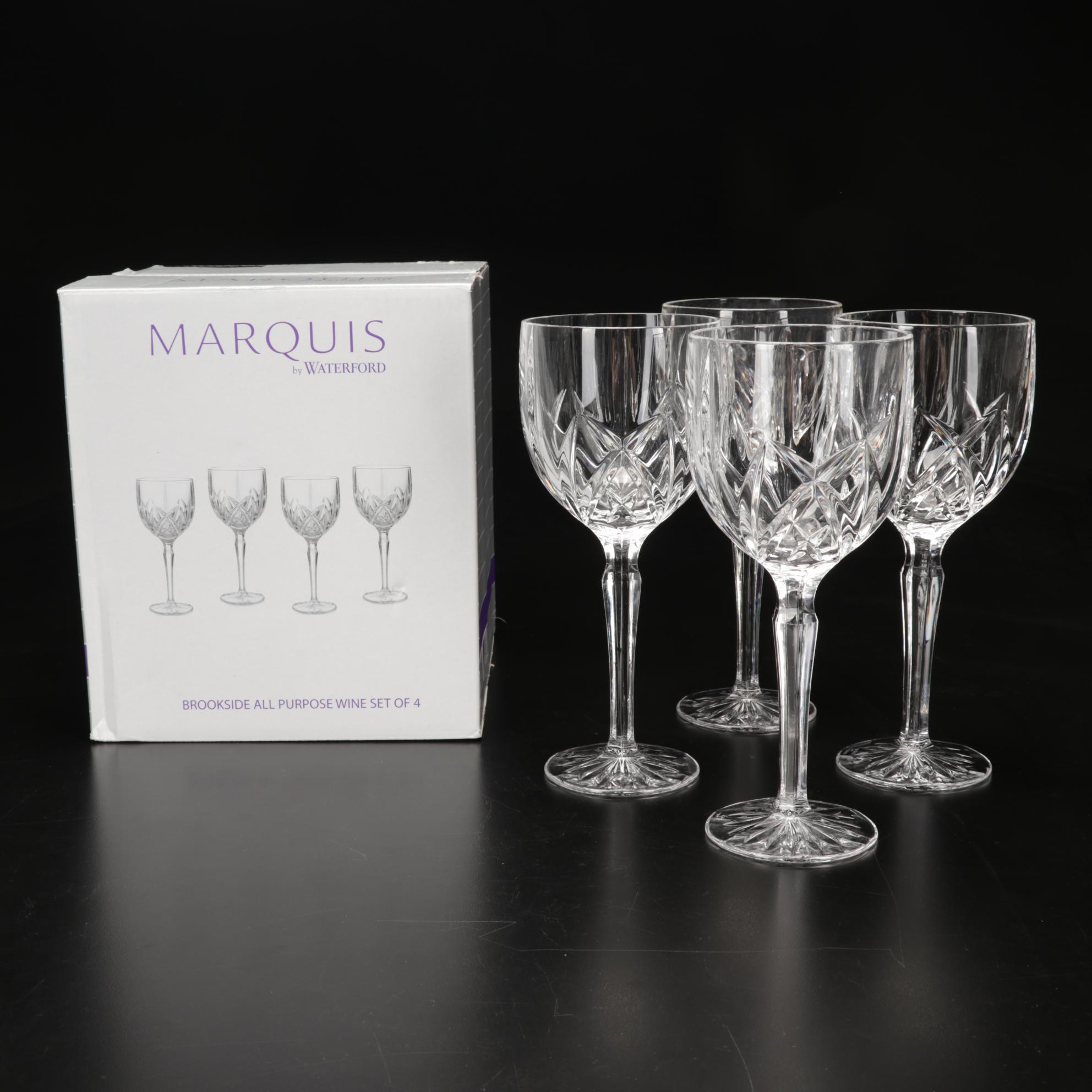Marquis by Waterford "Brookside" and "Sparkle" Wine Glasses