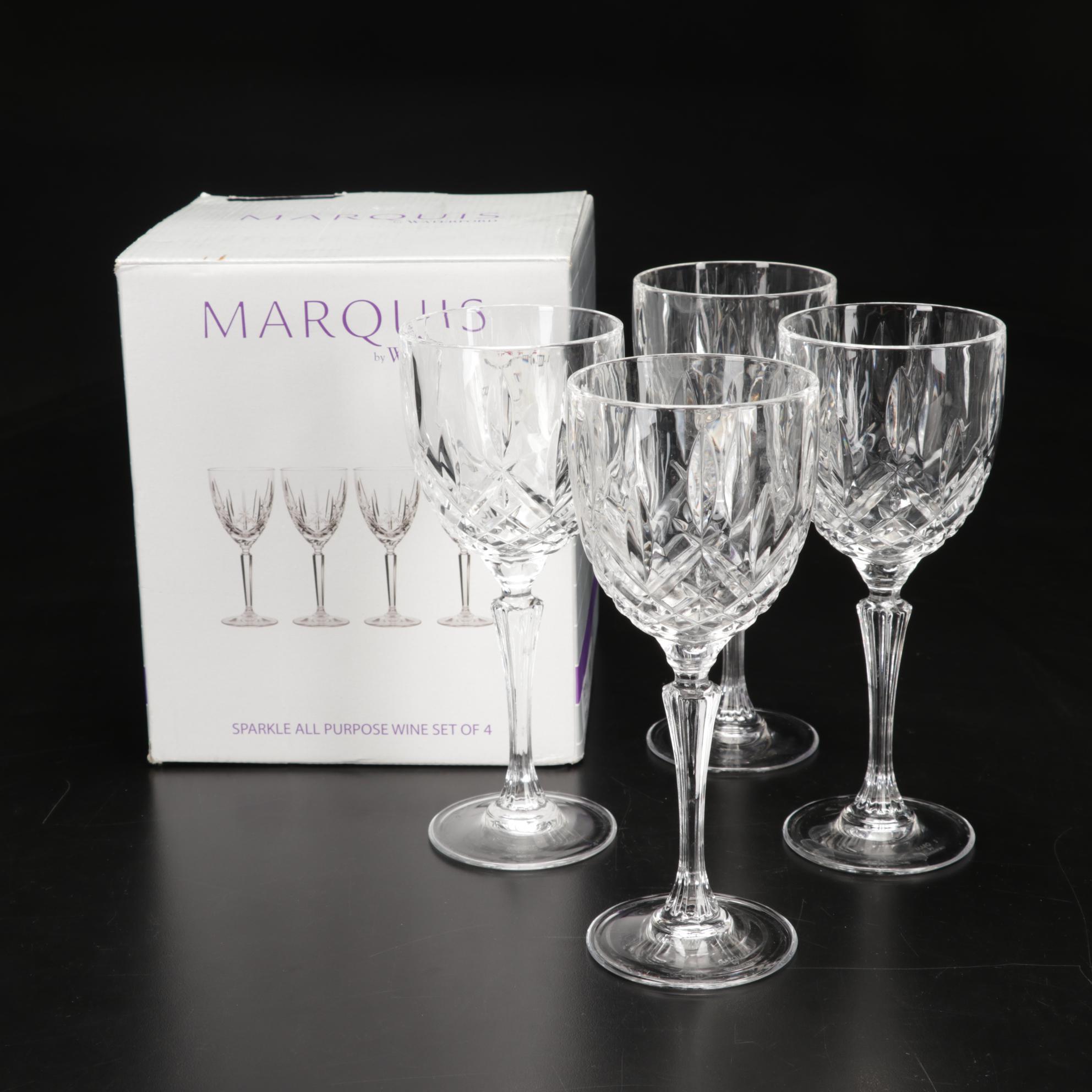 Marquis by Waterford "Brookside" and "Sparkle" Wine Glasses