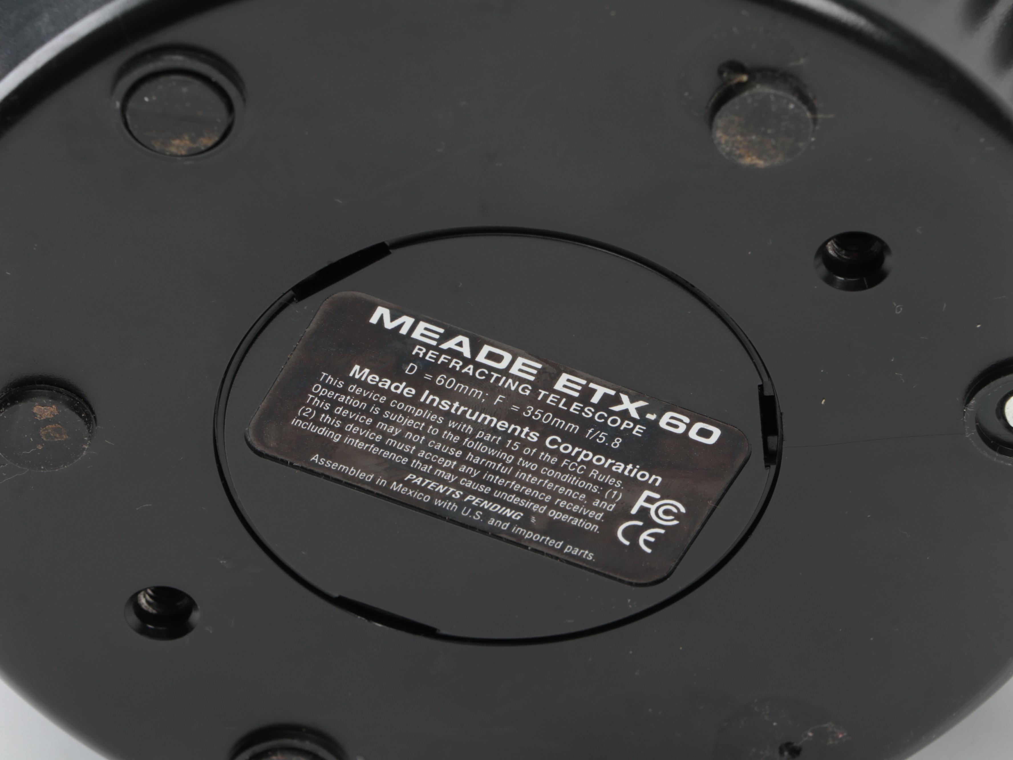 Meade Auto-Star ETX-60 Telescope