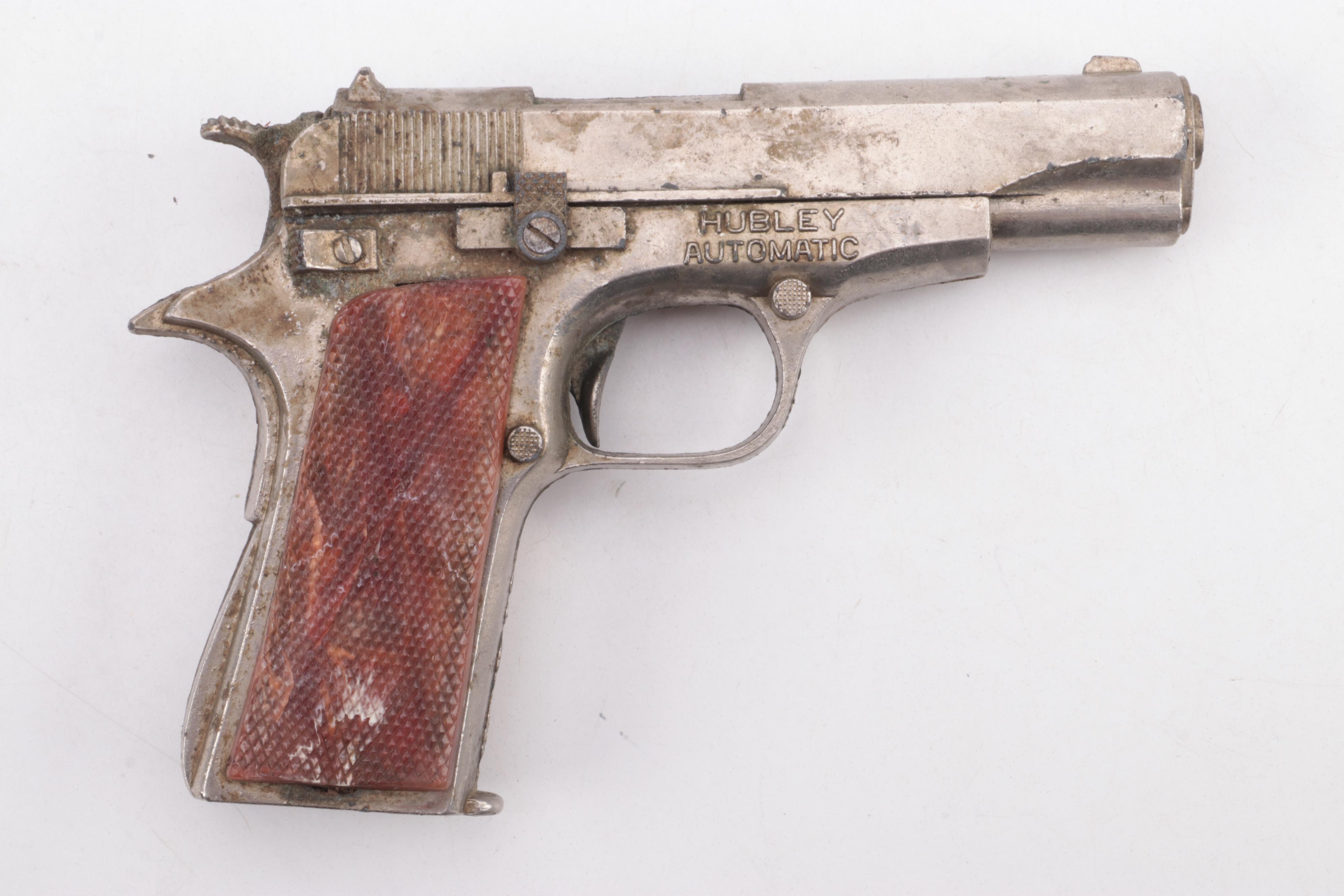 Hubley Automatic Cap Pistol with Other Hubley Cap Guns