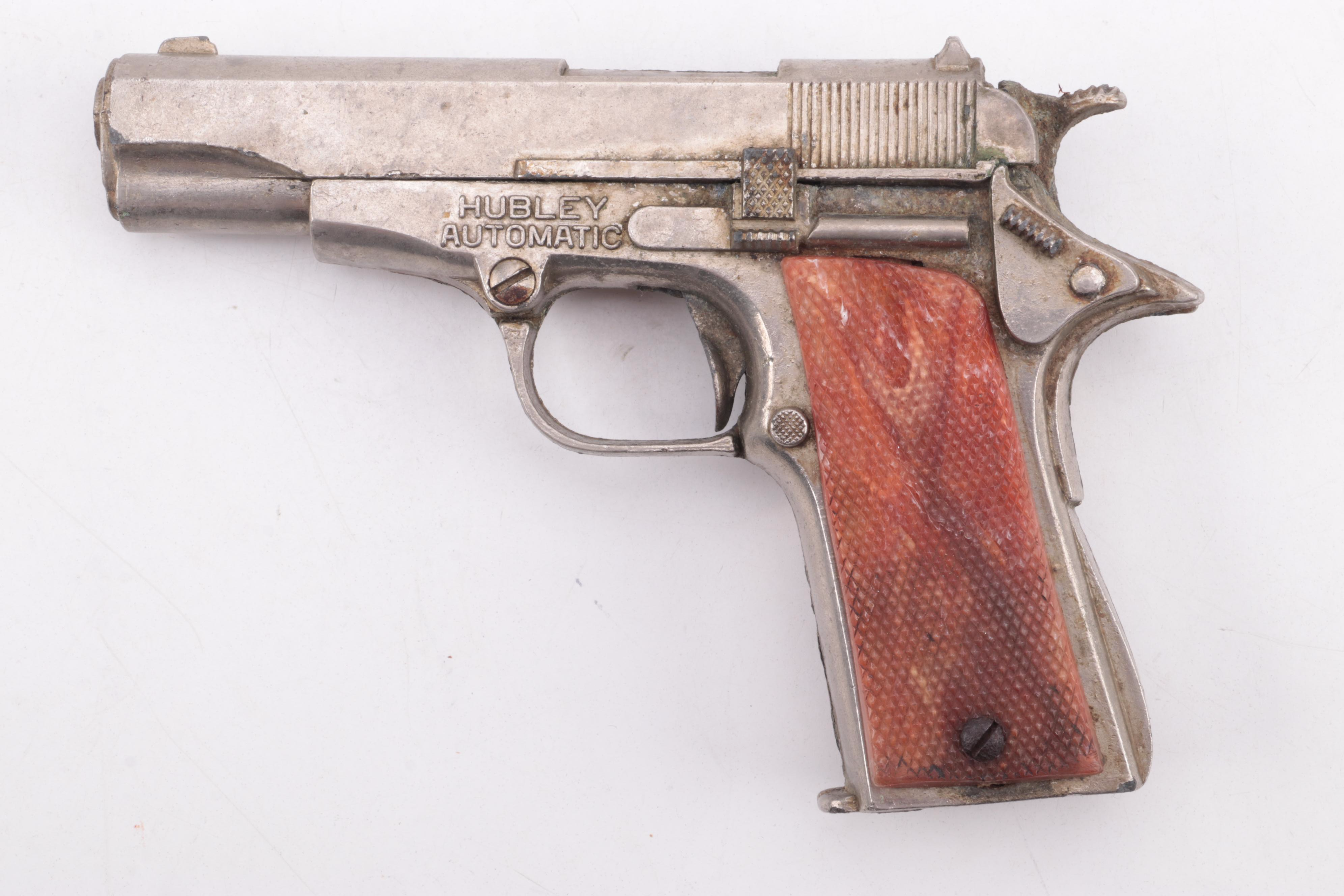 Hubley Automatic Cap Pistol with Other Hubley Cap Guns