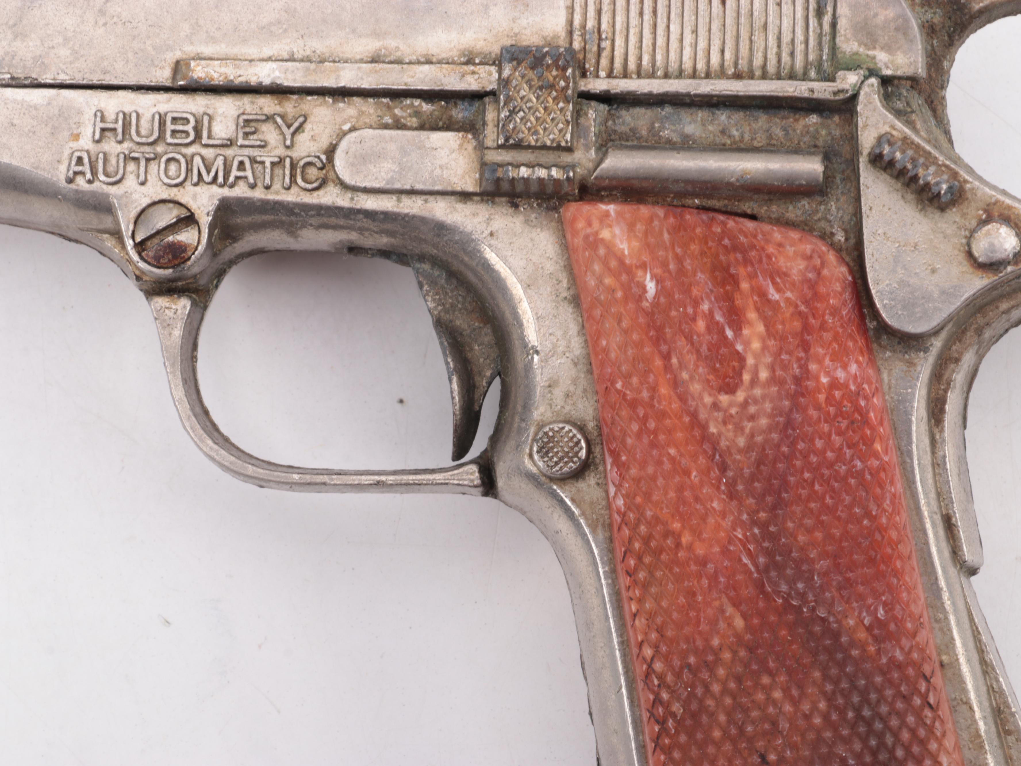 Hubley Automatic Cap Pistol with Other Hubley Cap Guns