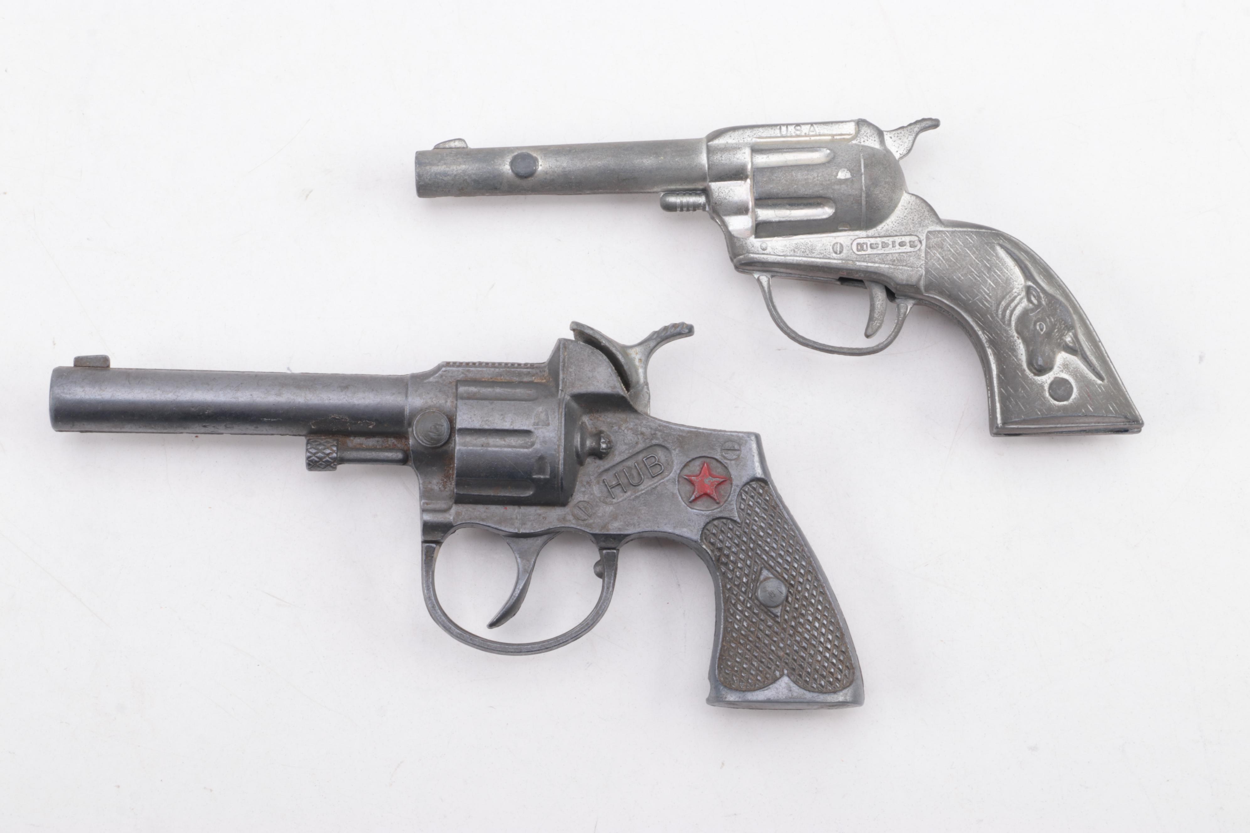 Hubley Automatic Cap Pistol with Other Hubley Cap Guns