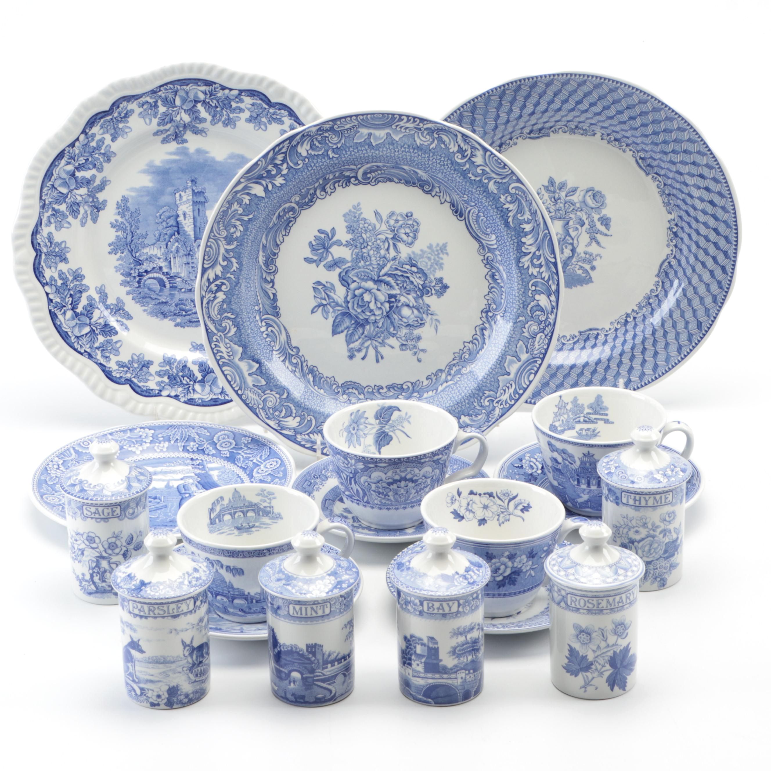 Spode The Blue Room Collection Tableware and Canister Set