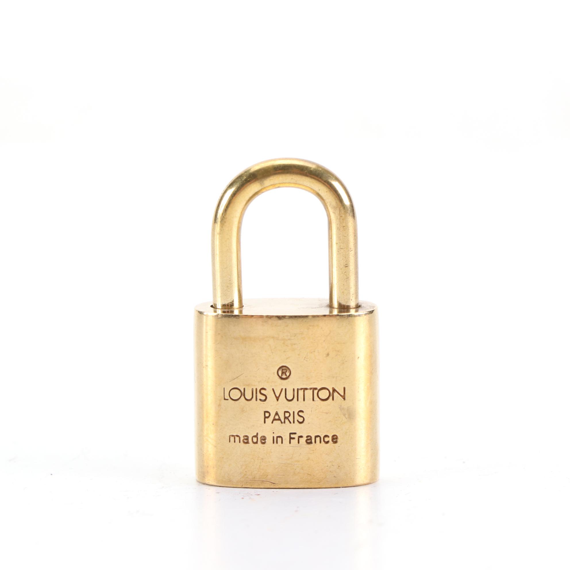 Louis Vuitton Brass Padlock and Key